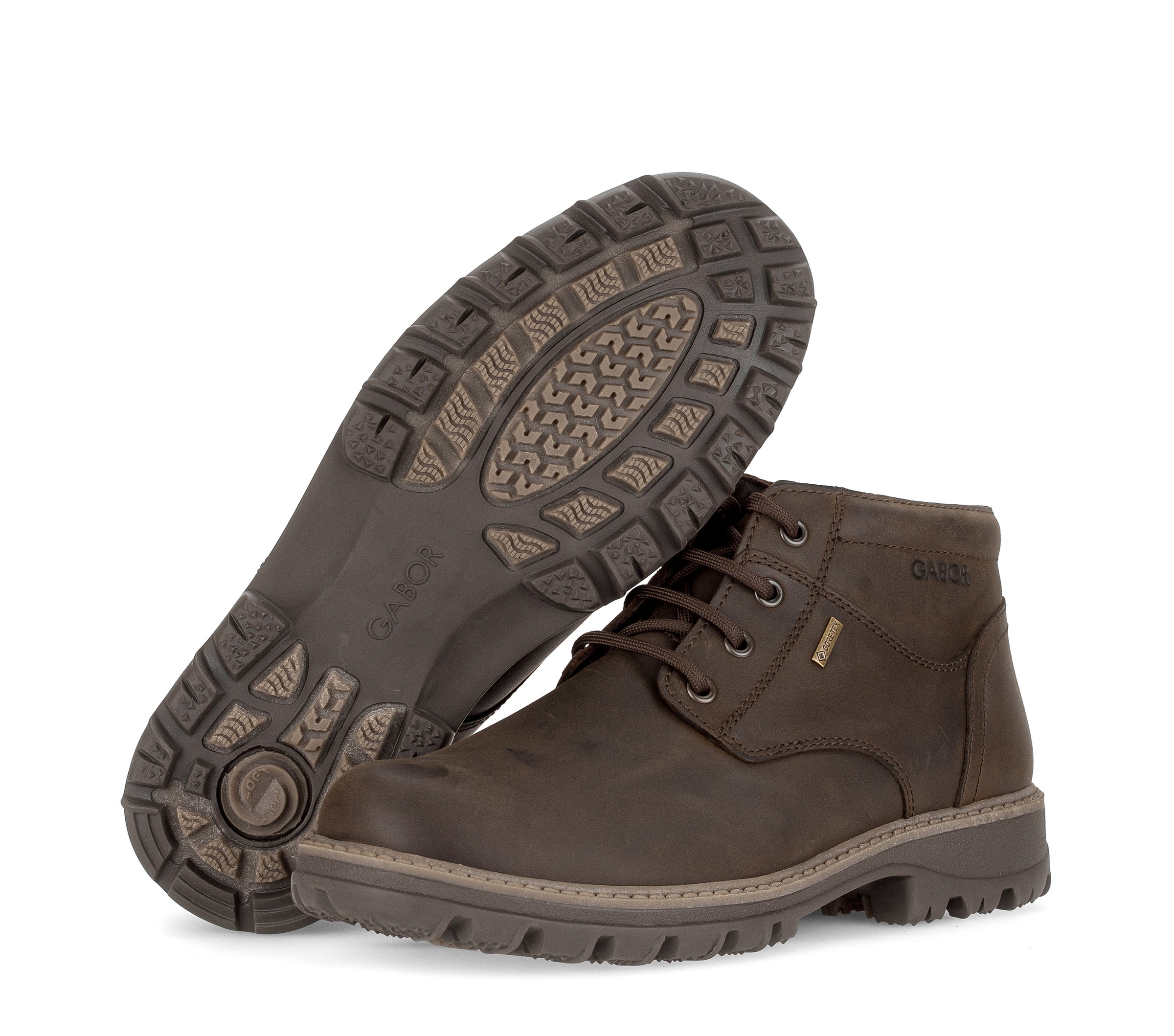 Gabor Schnürboots  Schnürstiefelette, mit Ziernähten in Schuhweite G (= weit)