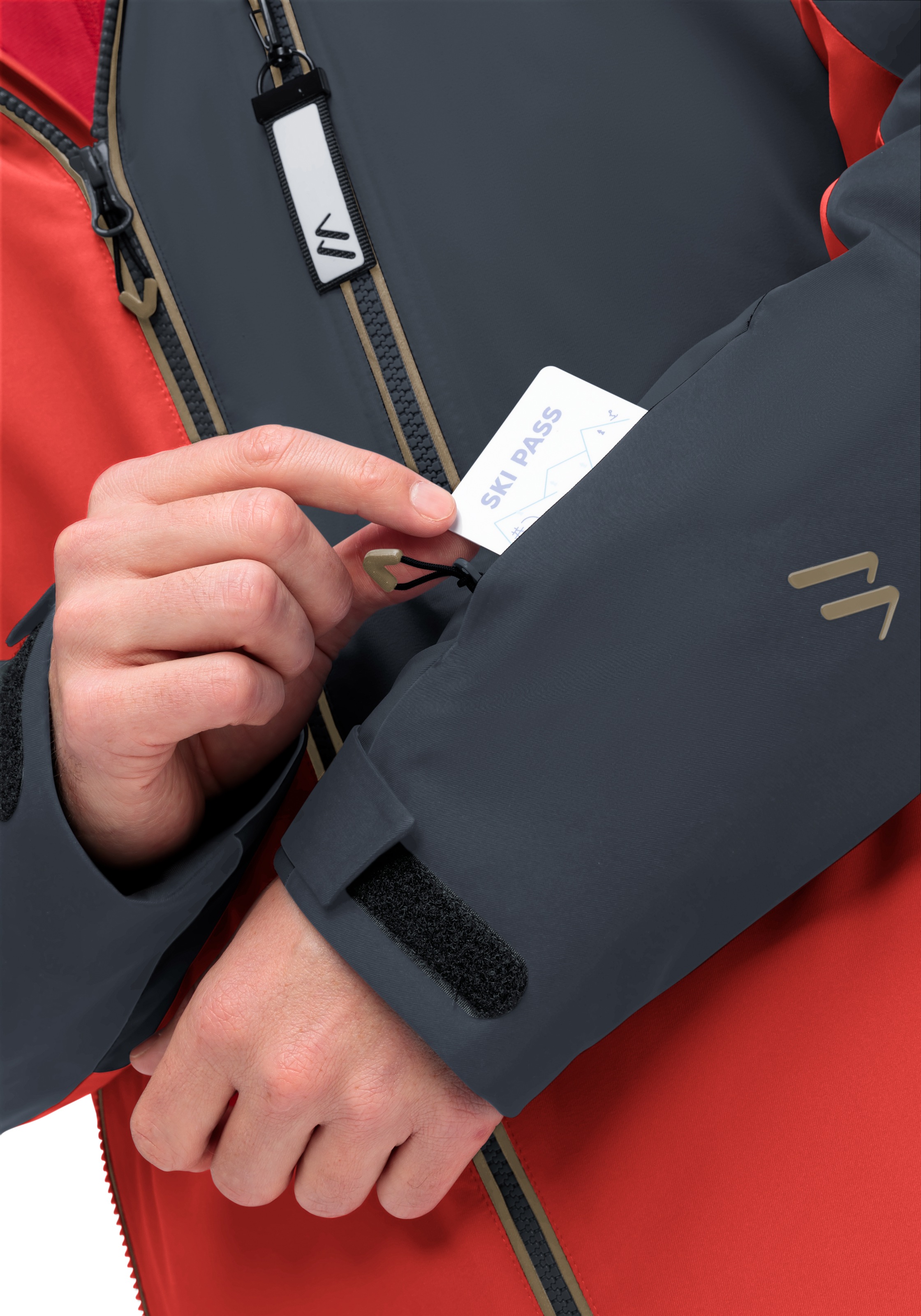 Maier Sports Skijacke »Oravice«, Herren Winterjacke mit RV-Taschen und Kapuze, wasserdicht