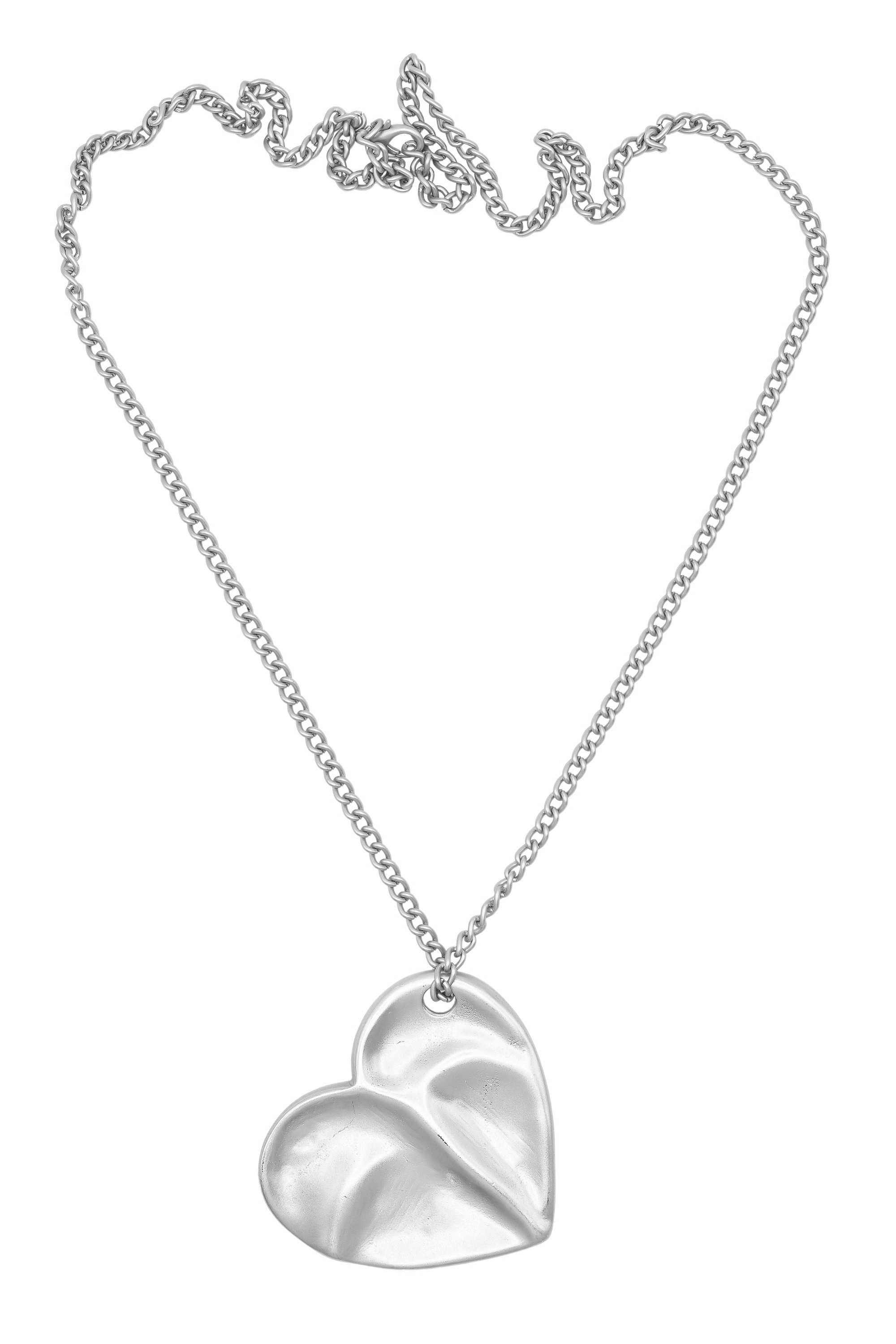 COLLEZIONE ALESSANDRO Lange Kette »Cuore«, mit XL Herz Anhänger