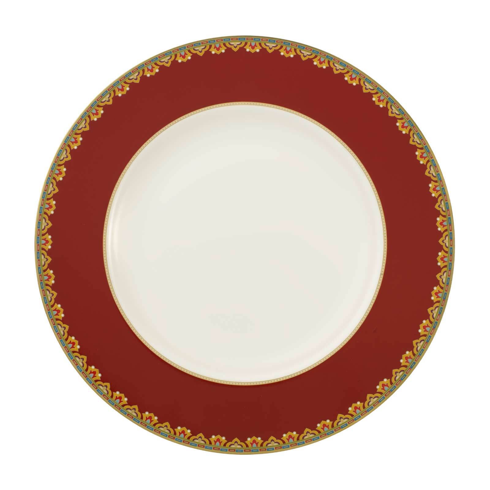 Speiseteller VILLEROY & BOCH "Speiseteller Samarkand Rubin ø 27,7 cm bunt", bunt, L:27,7cm, Speiseteller, Speiseteller