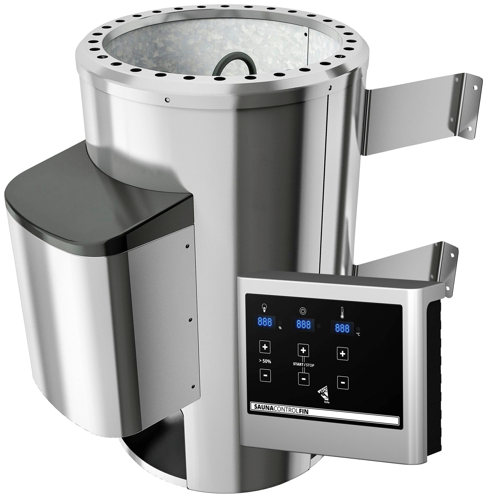 welltime Plug & Play Saunaofen 1 Stk. tlg. mit Steinen