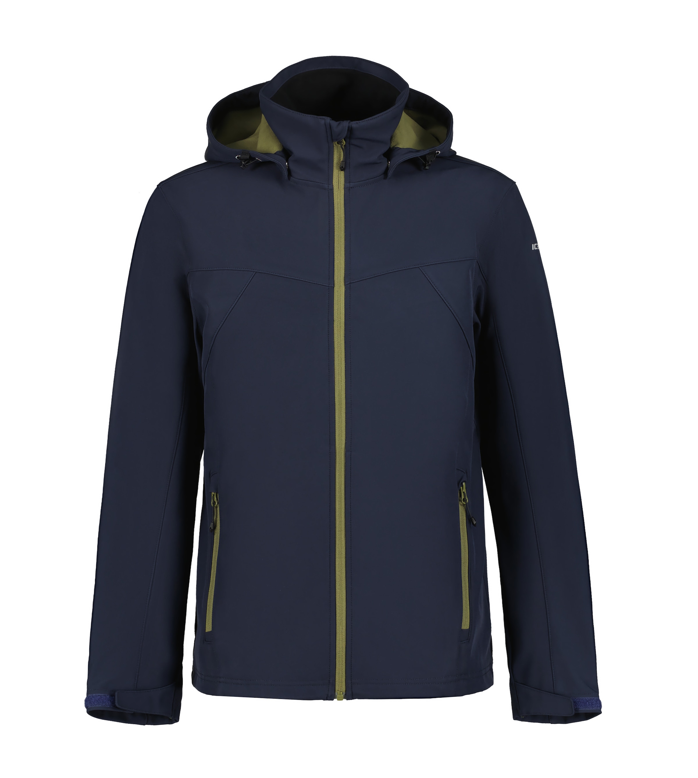 Icepeak Softshelljacke »H SOFTSHELLJACKE BRIMFIELD«, mit Kapuze, mit dezenten Logoschriftzügen