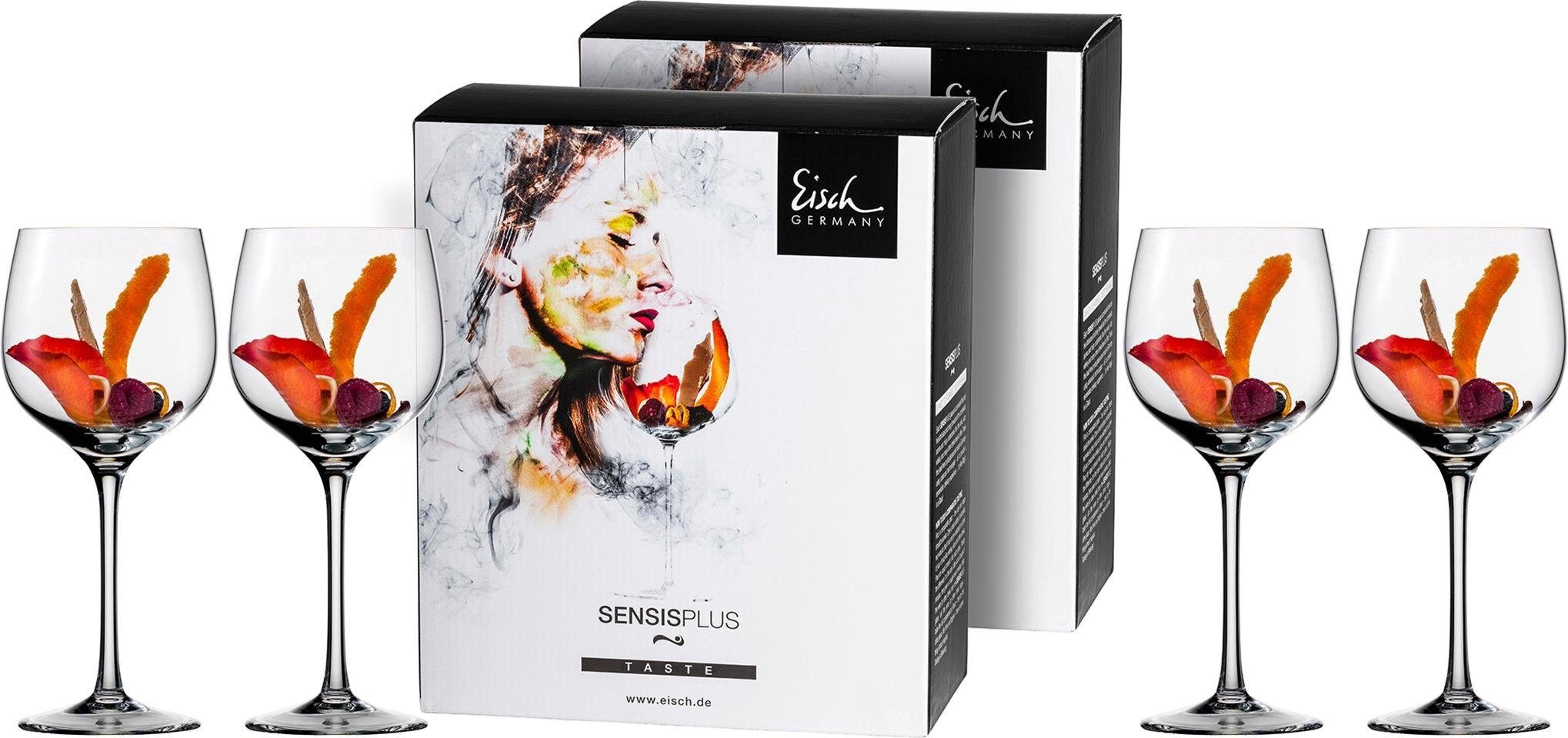 Eisch Rotweinglas »Superior SensisPlus«, (Set, 4 tlg.), (Burgunderglas), Bleifrei, 470 ml, 4-teilig