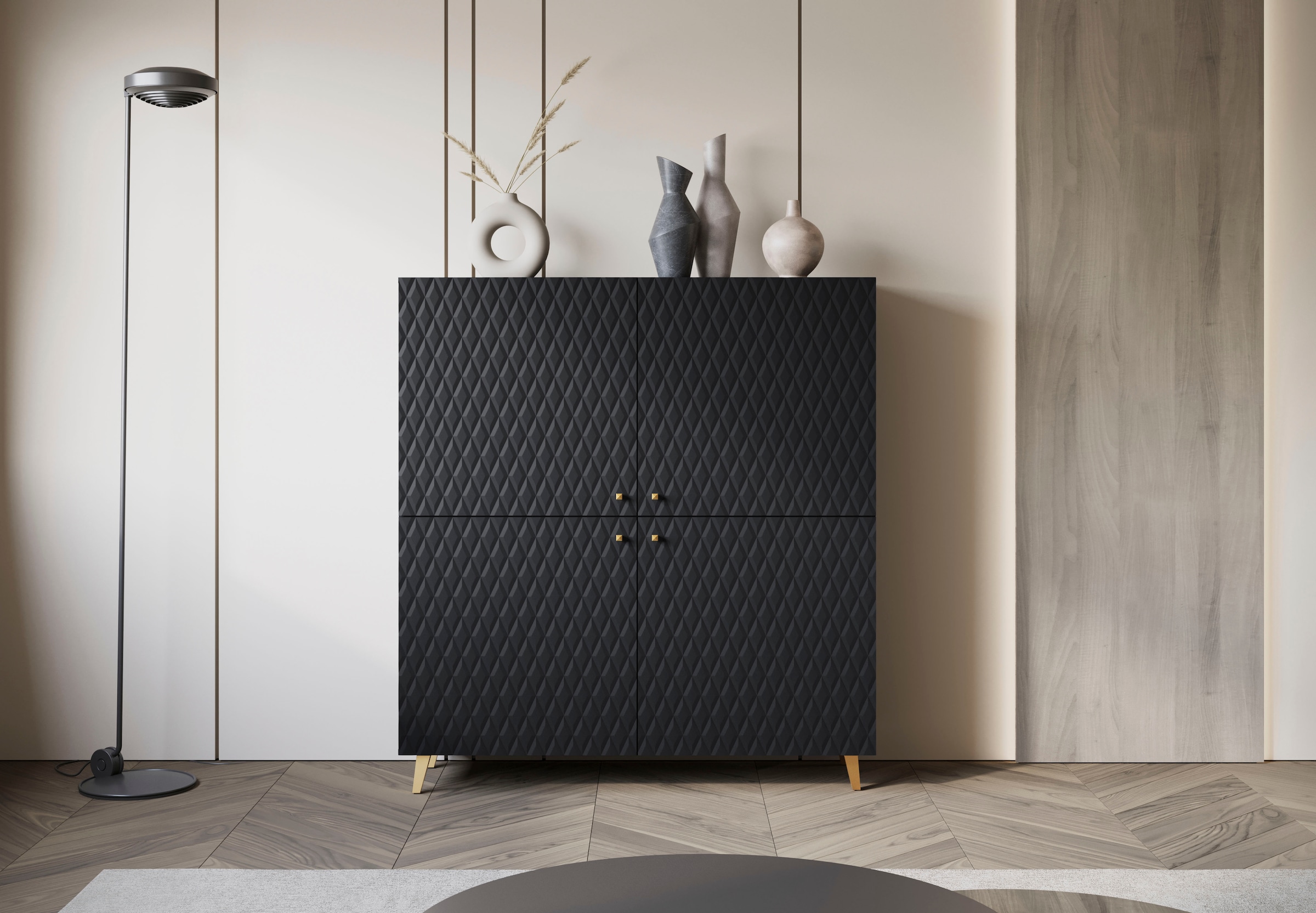 INOSIGN Highboard "HIGHBOARD PHUKET", (1 St.), moderne Kommode mit 4 Türen günstig online kaufen