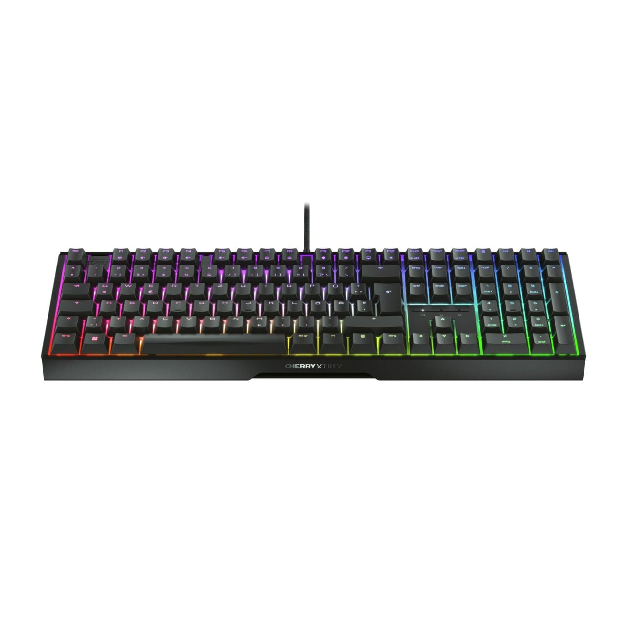 Cherry Xtrfy Gaming-Tastatur »MX 3.1 RGB BLACK / DE« (ergonomische Form) Konfigurierbare Beleuchtung
