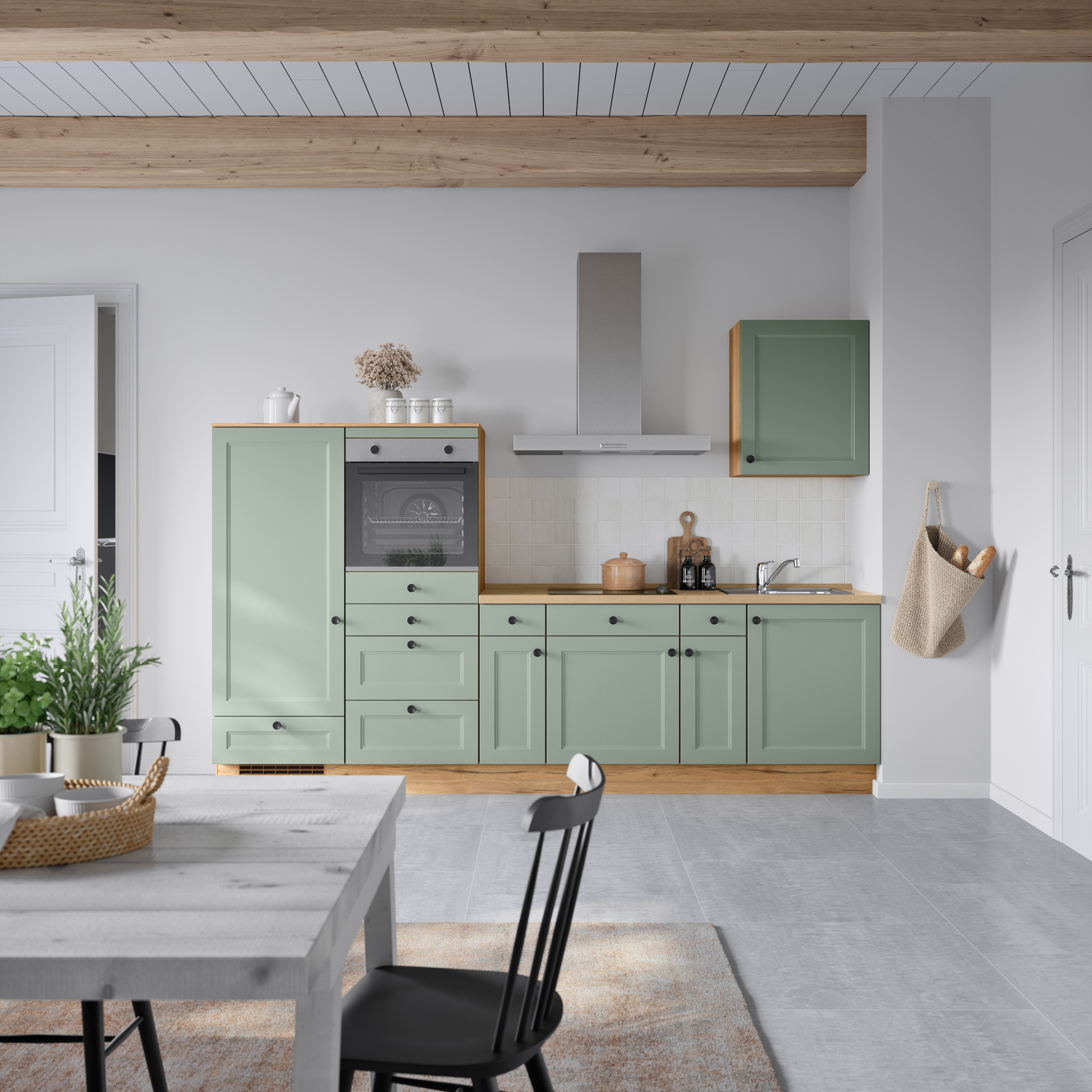 nobilia® Küchenzeile »"Cascada I"«, vormontiert, Ausrichtung wählbar, Breite 300 cm, wahlw. mit E-Geräten