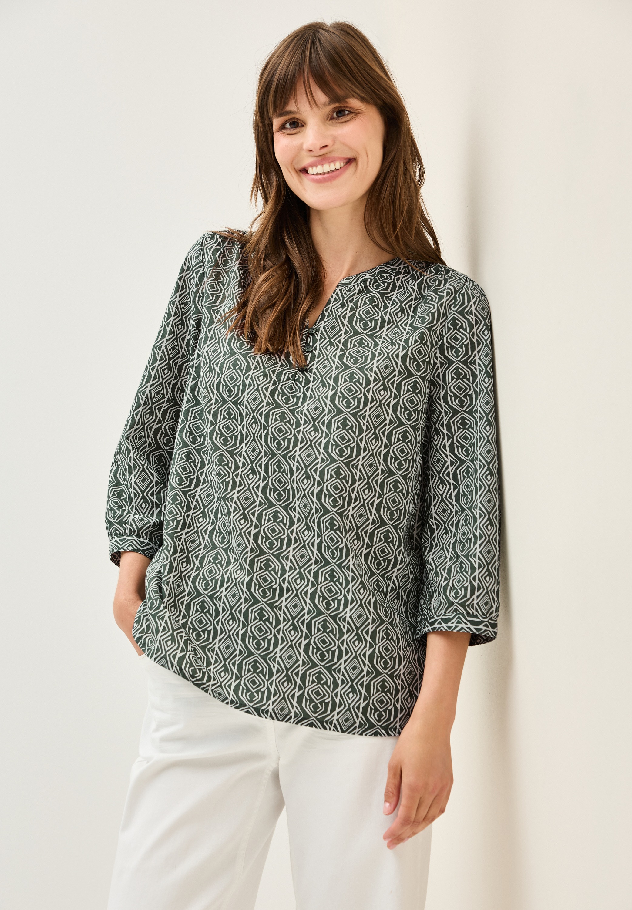 Cecil Shirtbluse mit 3/4 Ärmeln günstig online kaufen