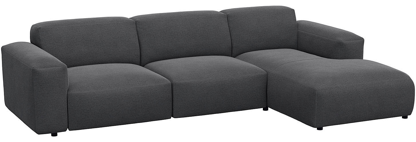 FLEXLUX Ecksofa »Lucera bequem und komfortabel durch hochwertigen Sitzaufbau, L.Form«, modern & anschmiegsam, Kaltschaum, Stahl-Wellenunterfederung
