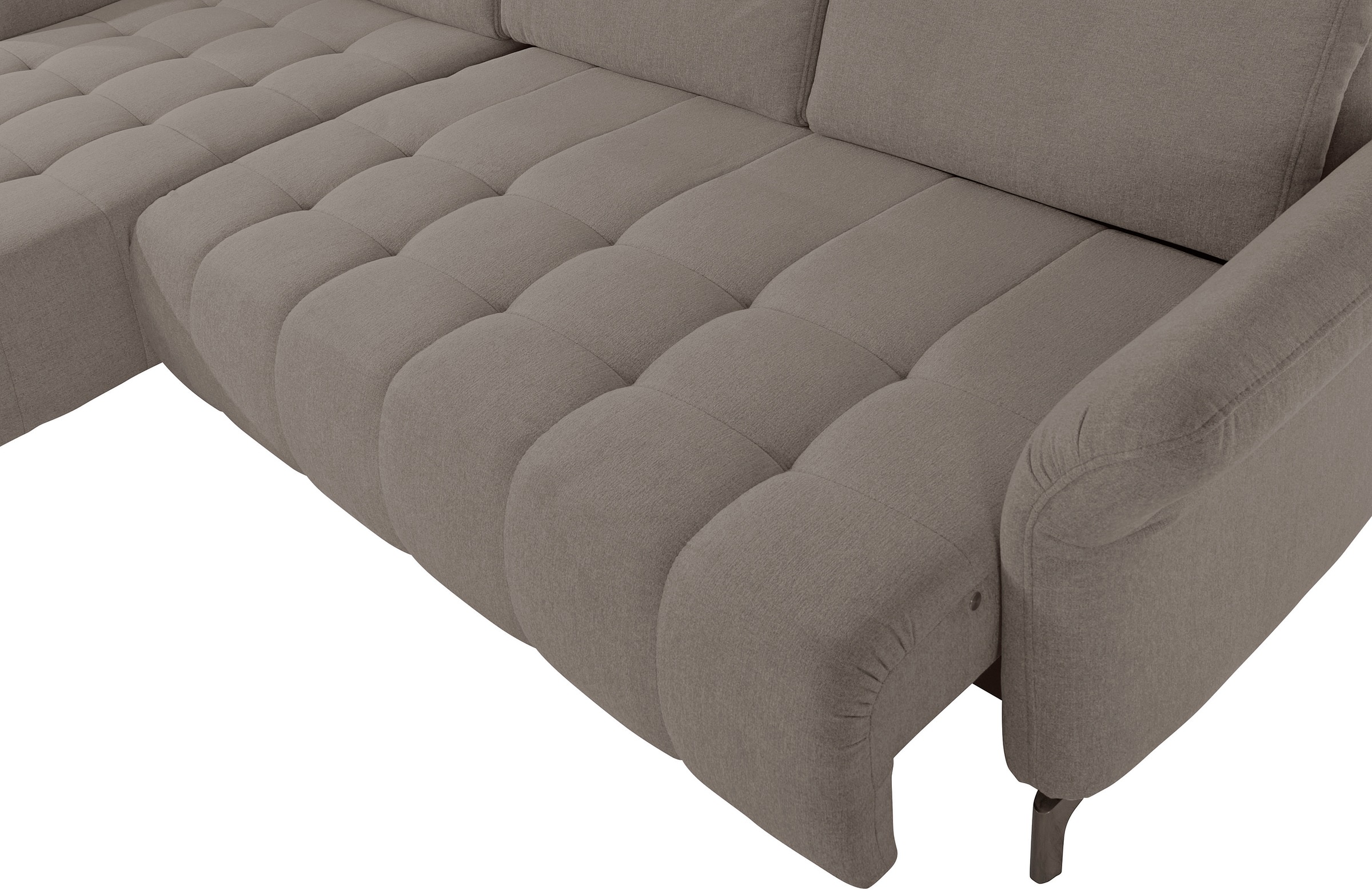 INOSIGN Ecksofa »Fresh L-Form«, Federkern, wahlweise Kopfteilverstellung und motorischer Vorziehsitz