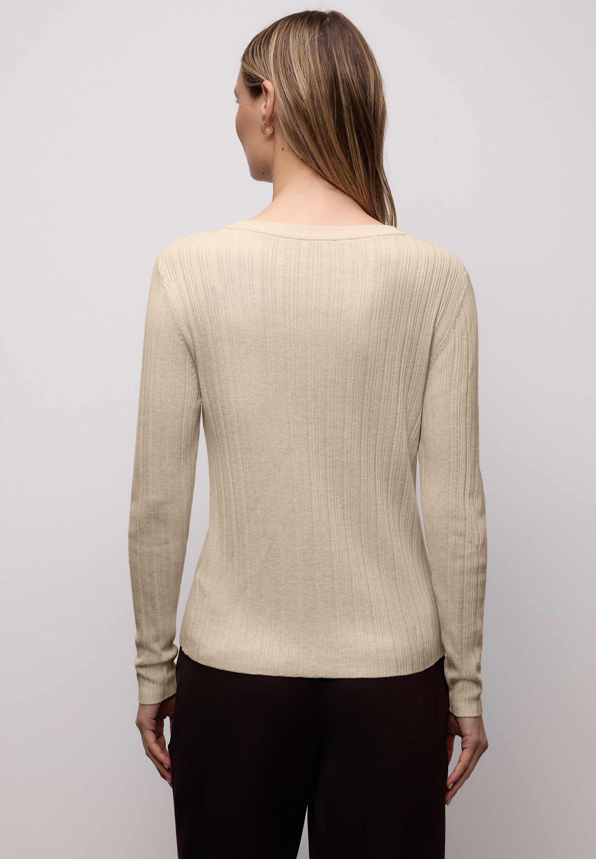 STREET ONE Rundhalspullover im soften Baumwoll-Mix günstig online kaufen