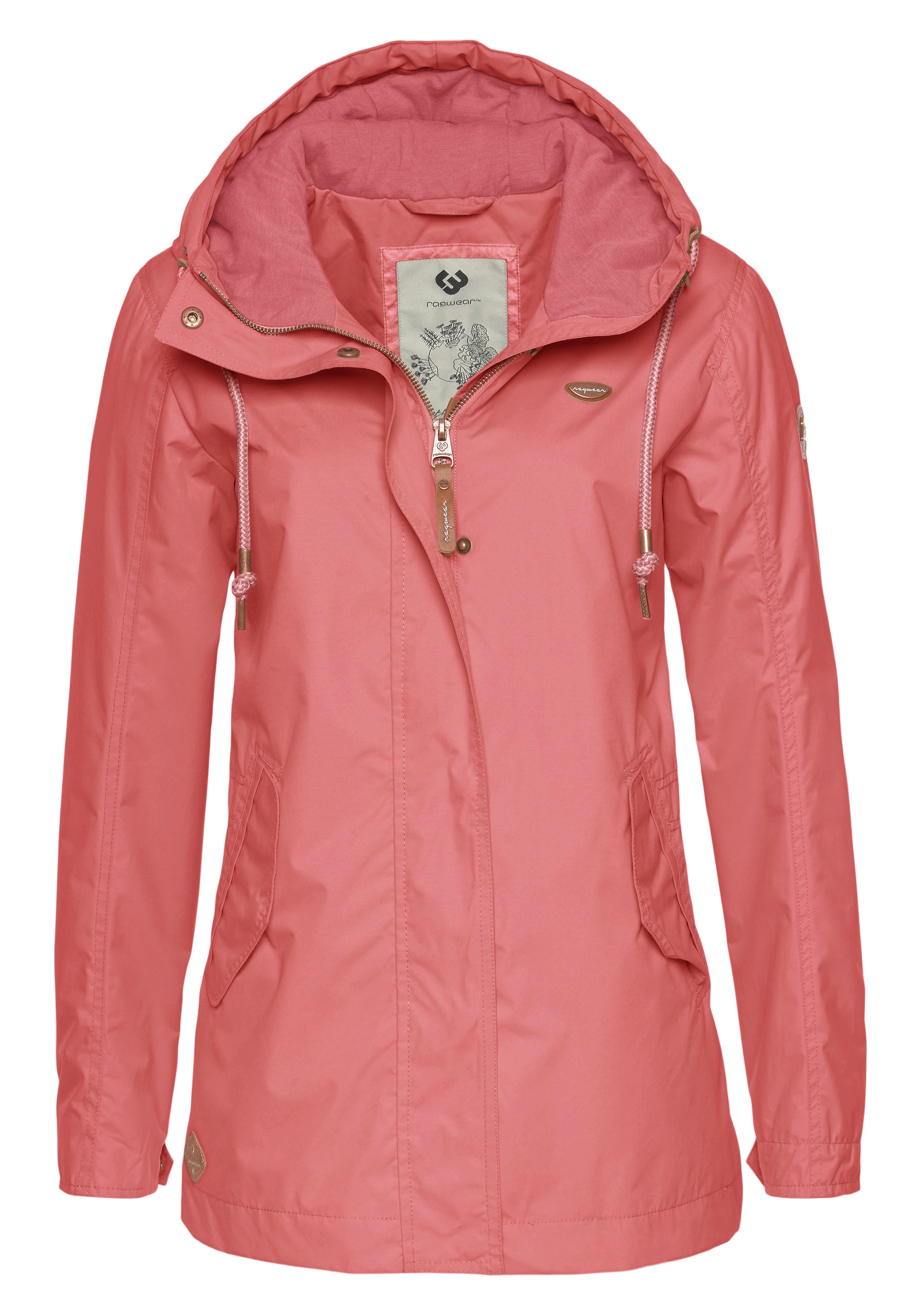 Ragwear Funktionsjacke »LENCA«, mit Kapuze, stylische Übergangsjacke Waterproof fabric