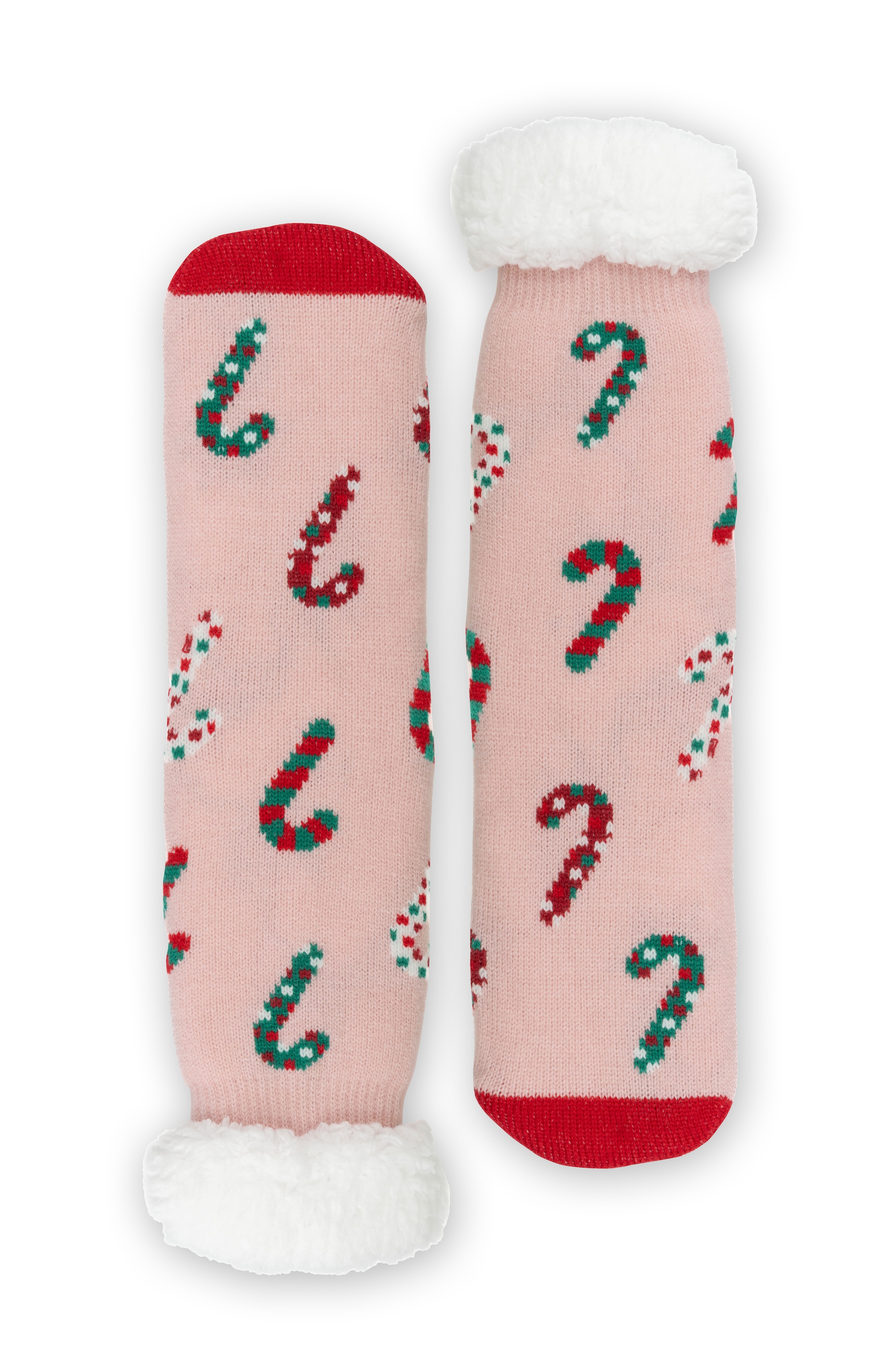 Capelli New York Socken »Haussocke SOX-82289-GE« 1 Paar, 1 Paar tlg. rutschhemmende Sohle, Feinstrick, gemustert, warm gefüttert