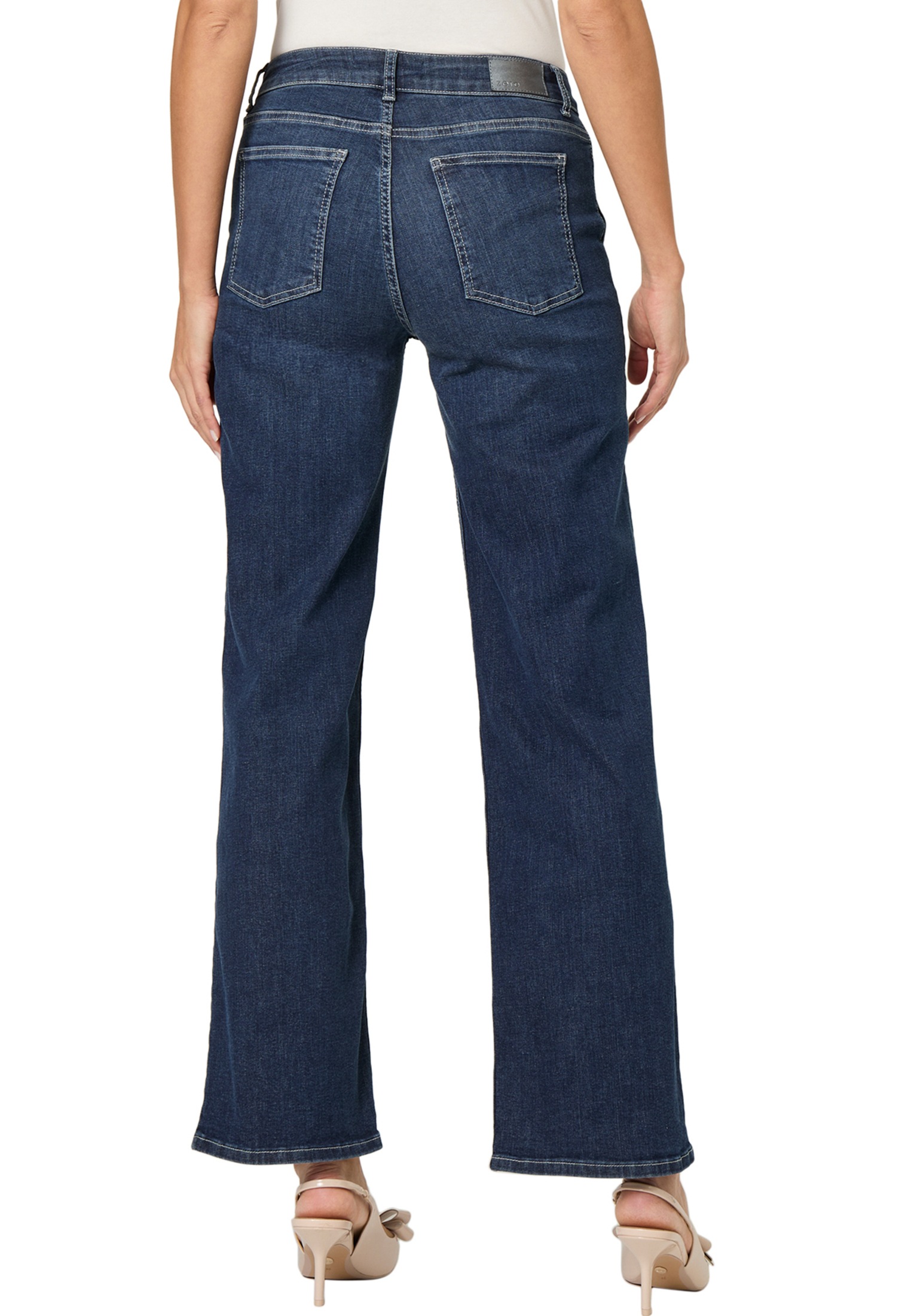 Zero Slim-fit-Jeans »zero Jeans Style WITNEY Wide Leg 32 Inch«