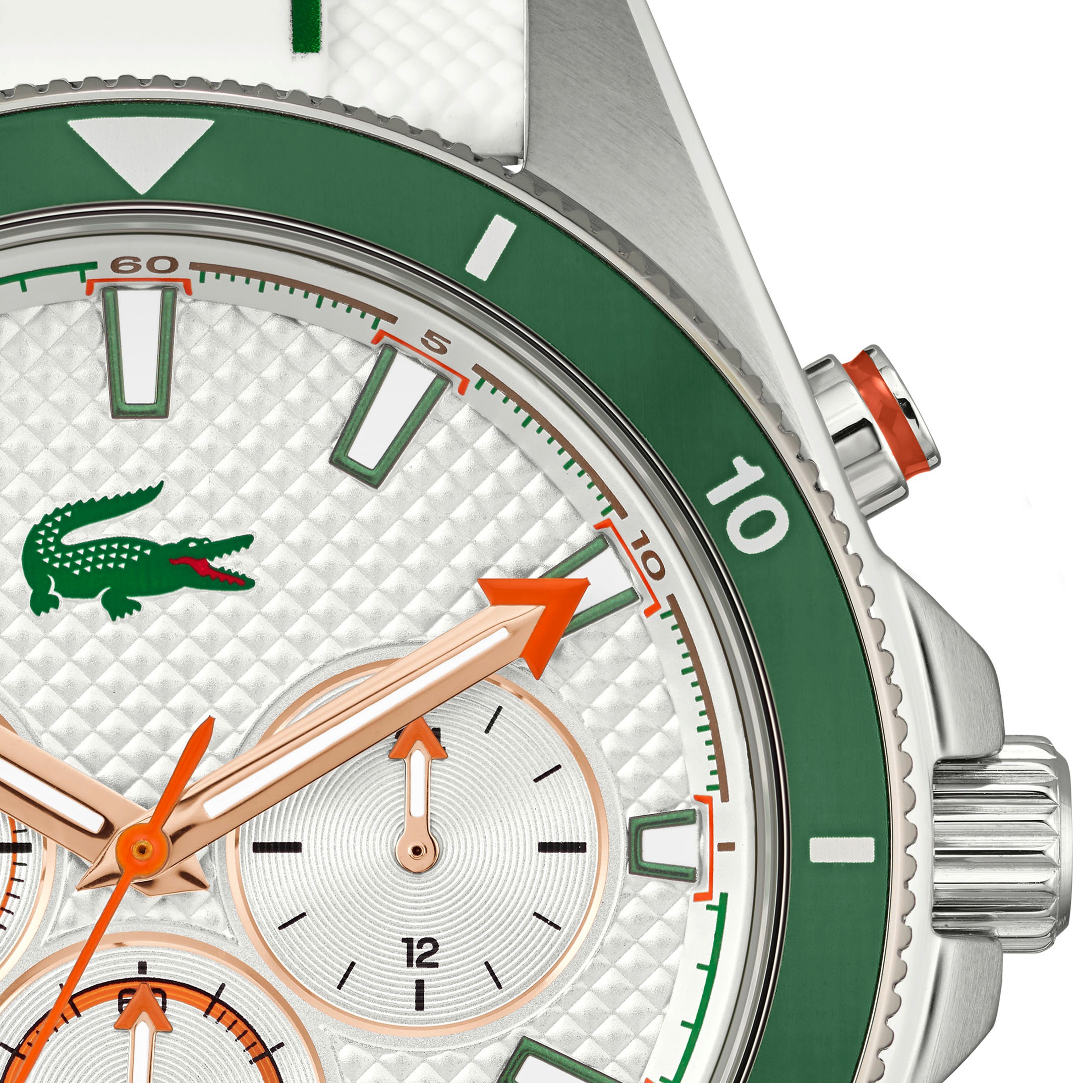 Chronograph LACOSTE "MAINSAIL", weiß, Armbanduhren, Herren, Chronograph, Armbanduhr, Quarzuhr, Herrenuhr, Tag, Stoppfunktion, Silikonarmband 3