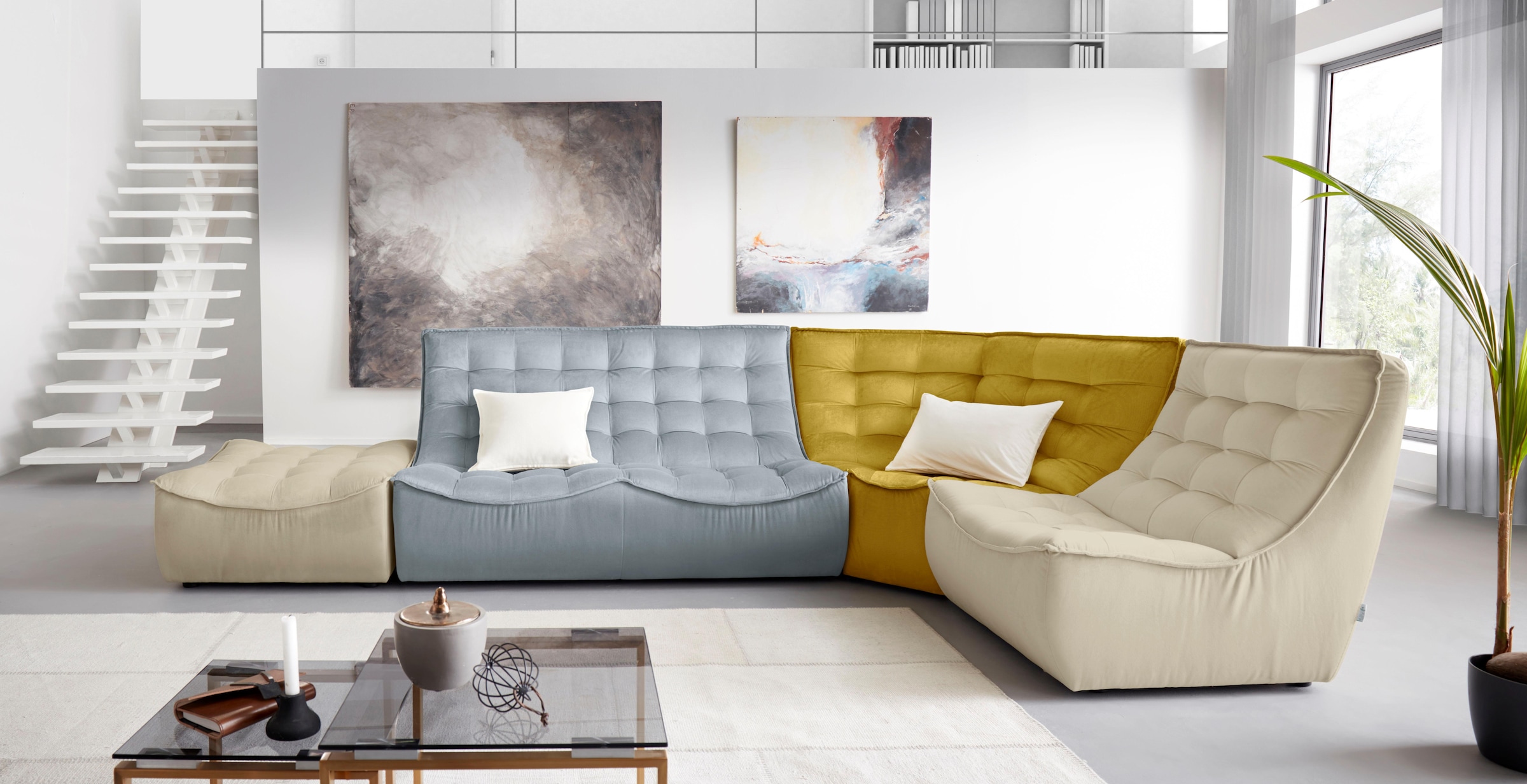 CALIA ITALIA Ecksofa »Banjo, L-Form«