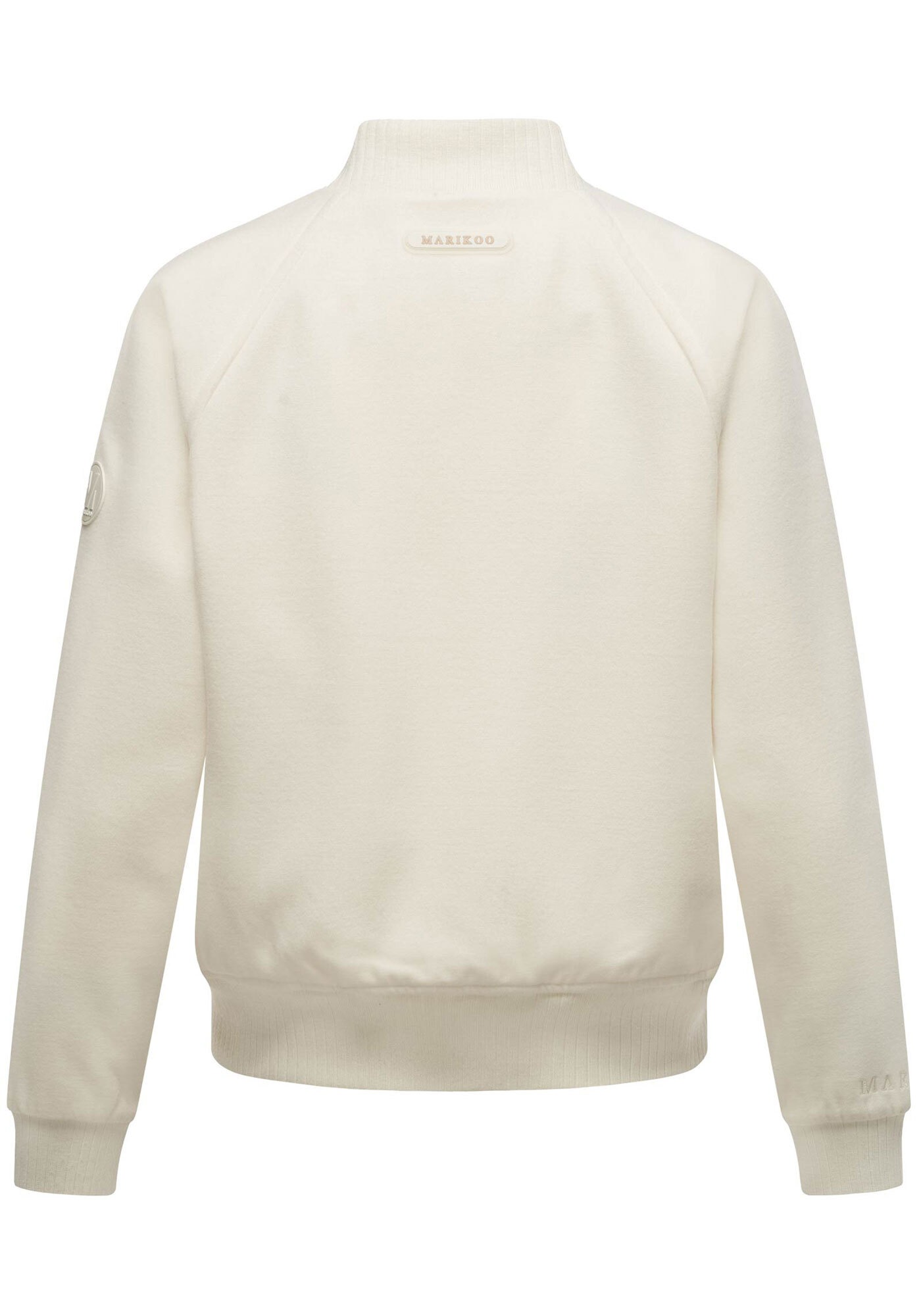 Marikoo Collegejacke »Zunaa«, Modische Jacke im Collegejacken-Stil mit Rippbündchen und Raglanärmeln