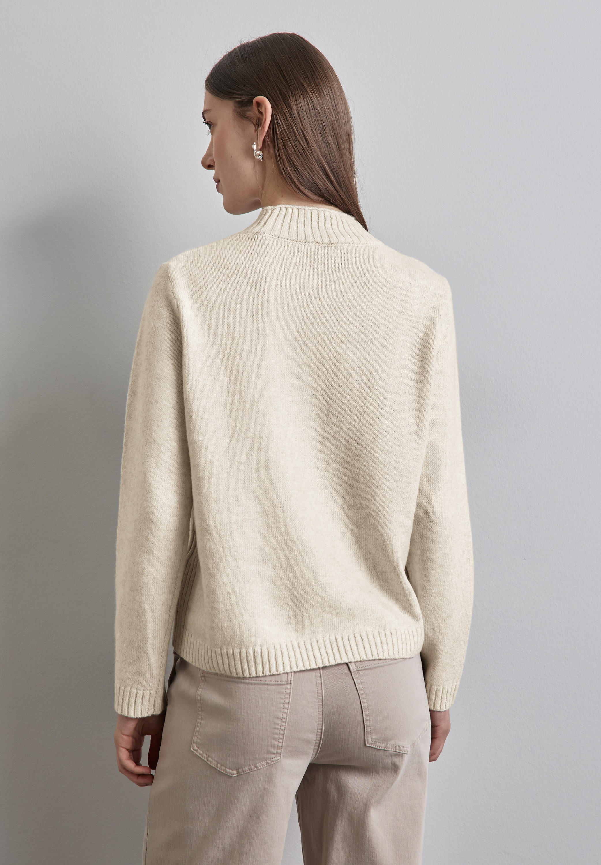 STREET ONE Strickpullover, mit Rippbündchen