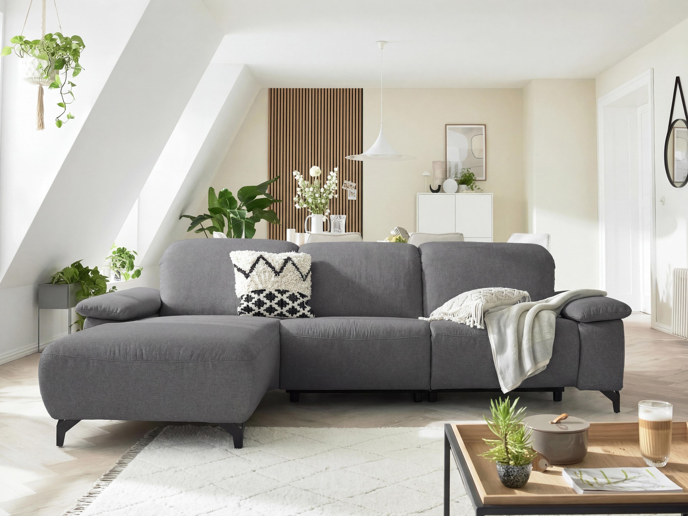 Musterring Ecksofa "MR370 mit/ohne Relaxfunktion, verschiedene Unterfederungen zur Auswahl" Farbe, Material, Sitzkomfort und Funktion wählbar, Maße 280 x 180 cm