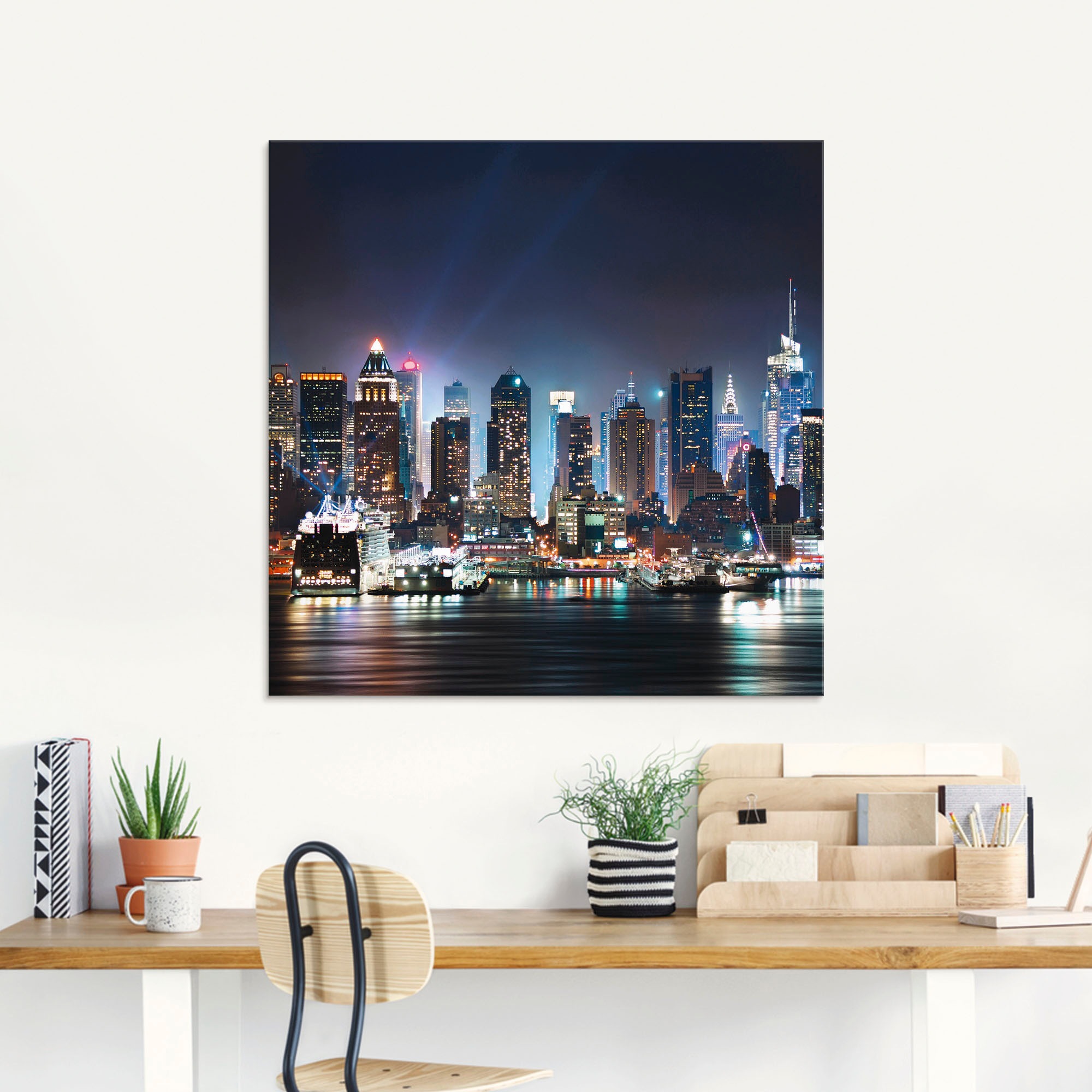 Artland Glasbild "New York City Times Square" Amerika 1 Stk. tlg. in versch günstig online kaufen