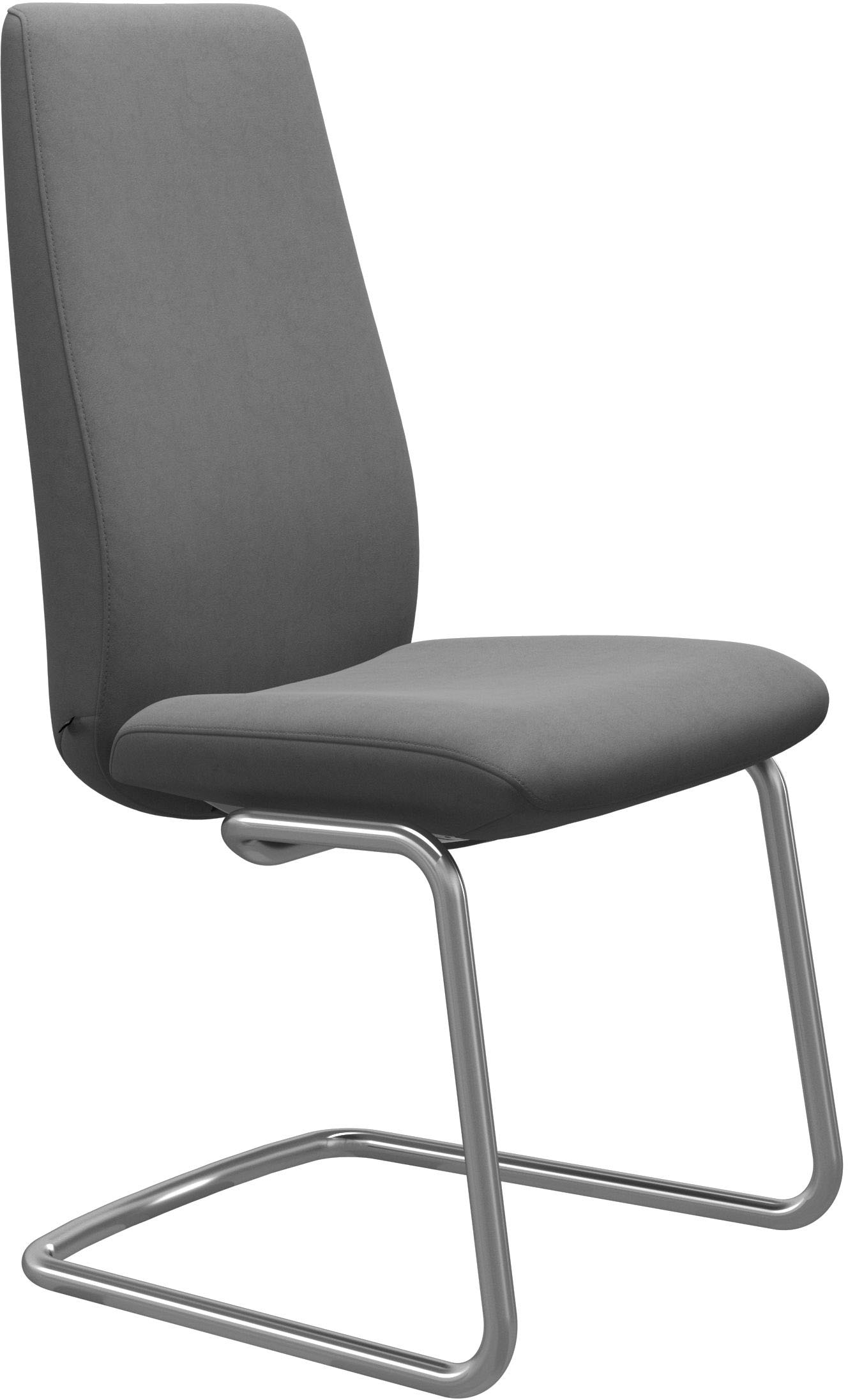 Stressless Polsterstuhl "Laurel", Microfaser DINAMICA, High Back, Größe L, mit Beinen aus Stahl in Chrom glänzend