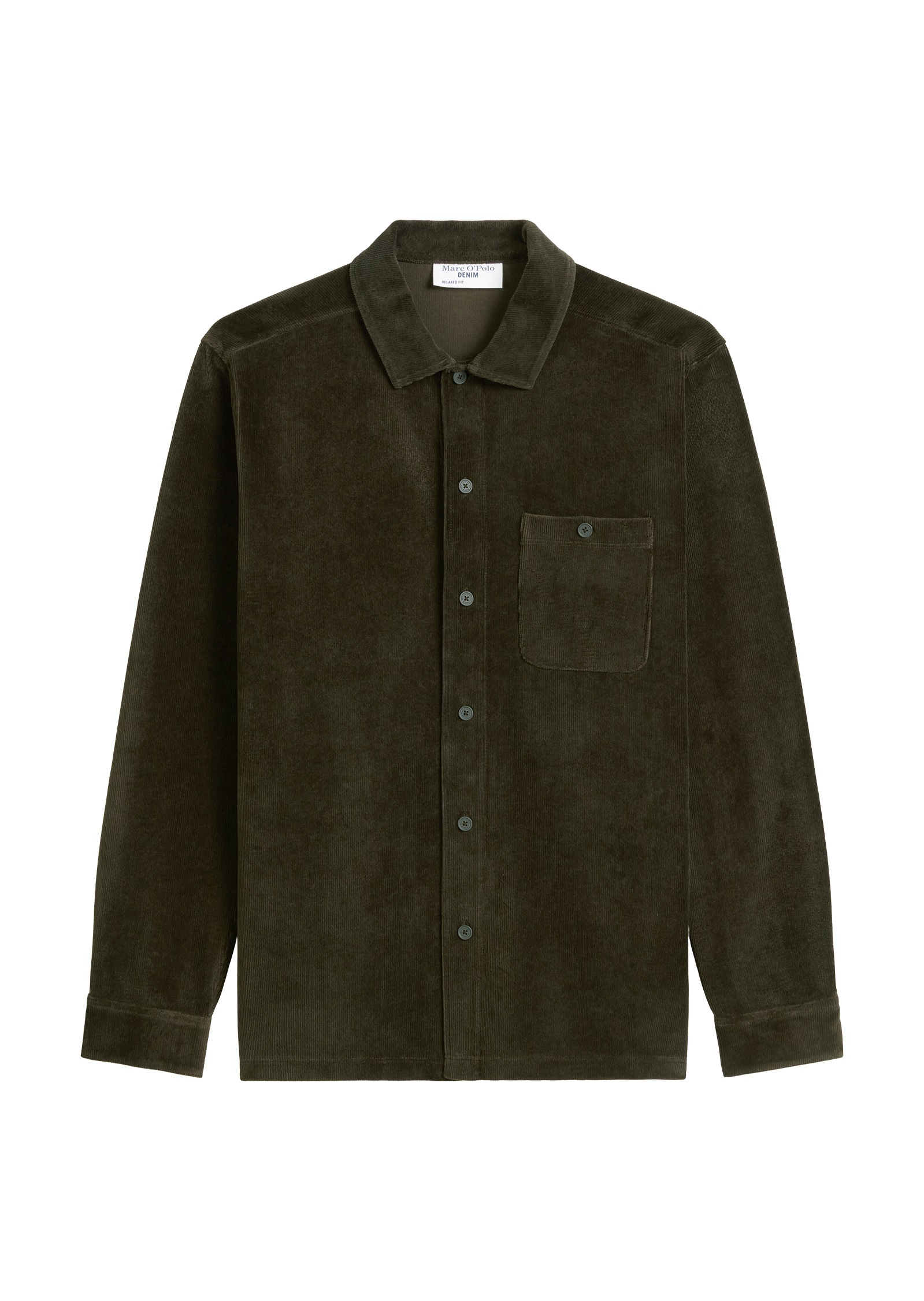 Marc O'Polo DENIM Langarmhemd »aus softem Frottee-Cord«