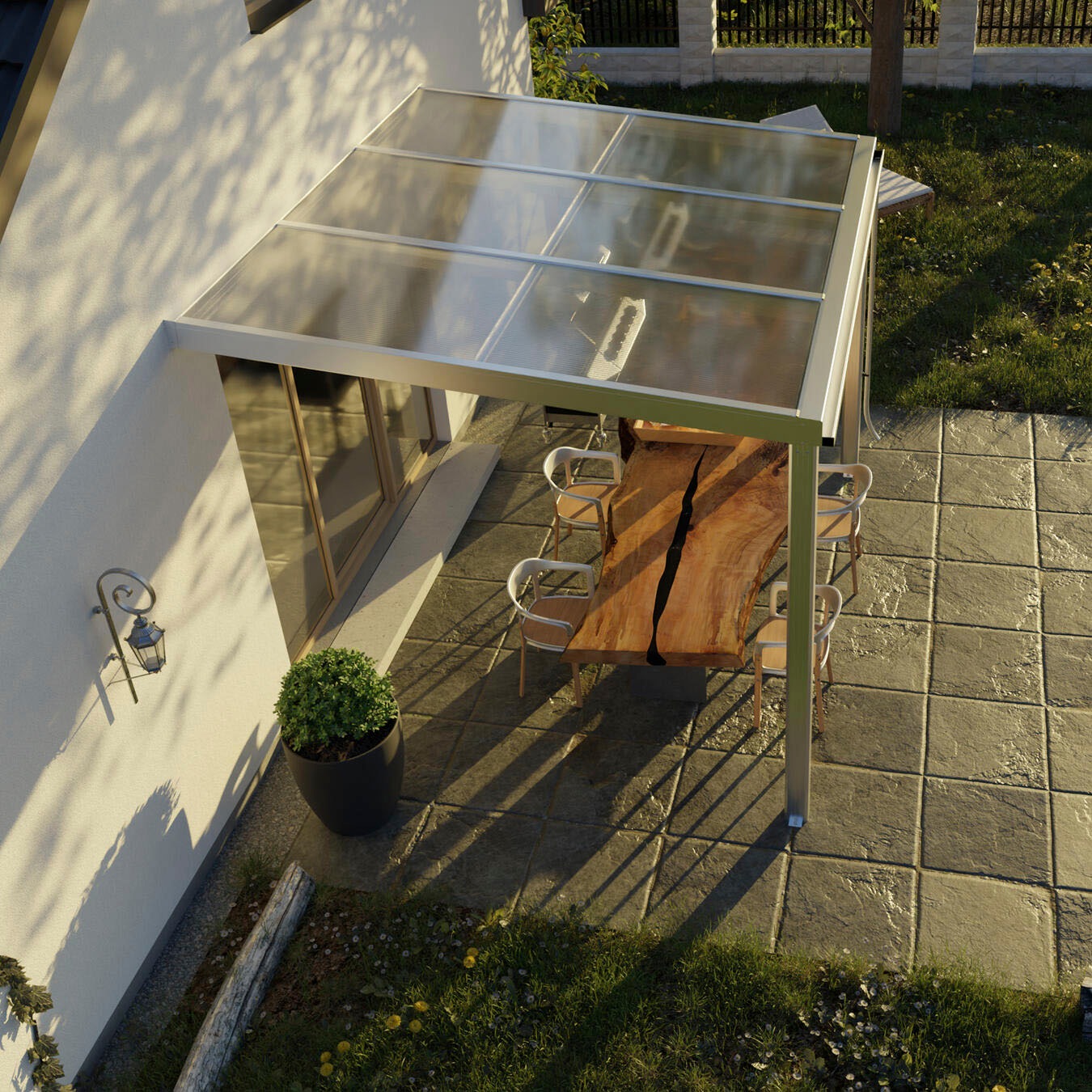 BECKMANN Exklusiv Size 1 Patio Cover Gray 307x270.7cm 3
