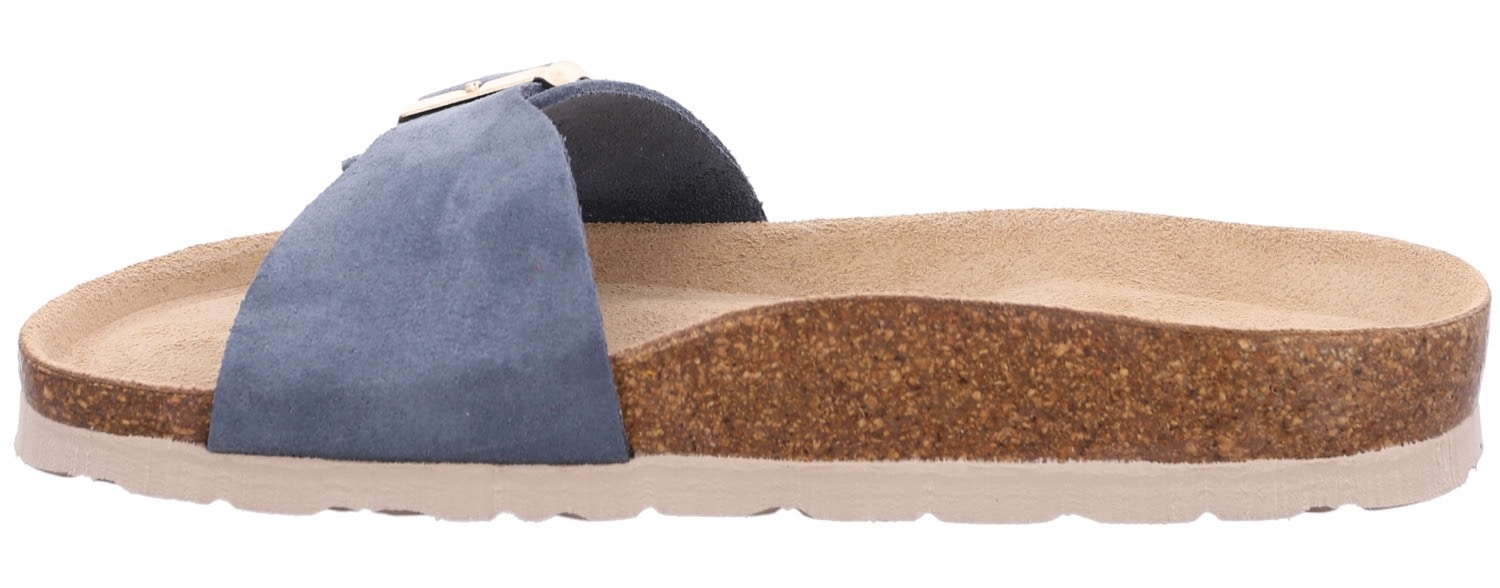 Rohde Pantolette, Keilabsatz, Sommerschuh, Schlappen mit vorgeformtem Softfußbett