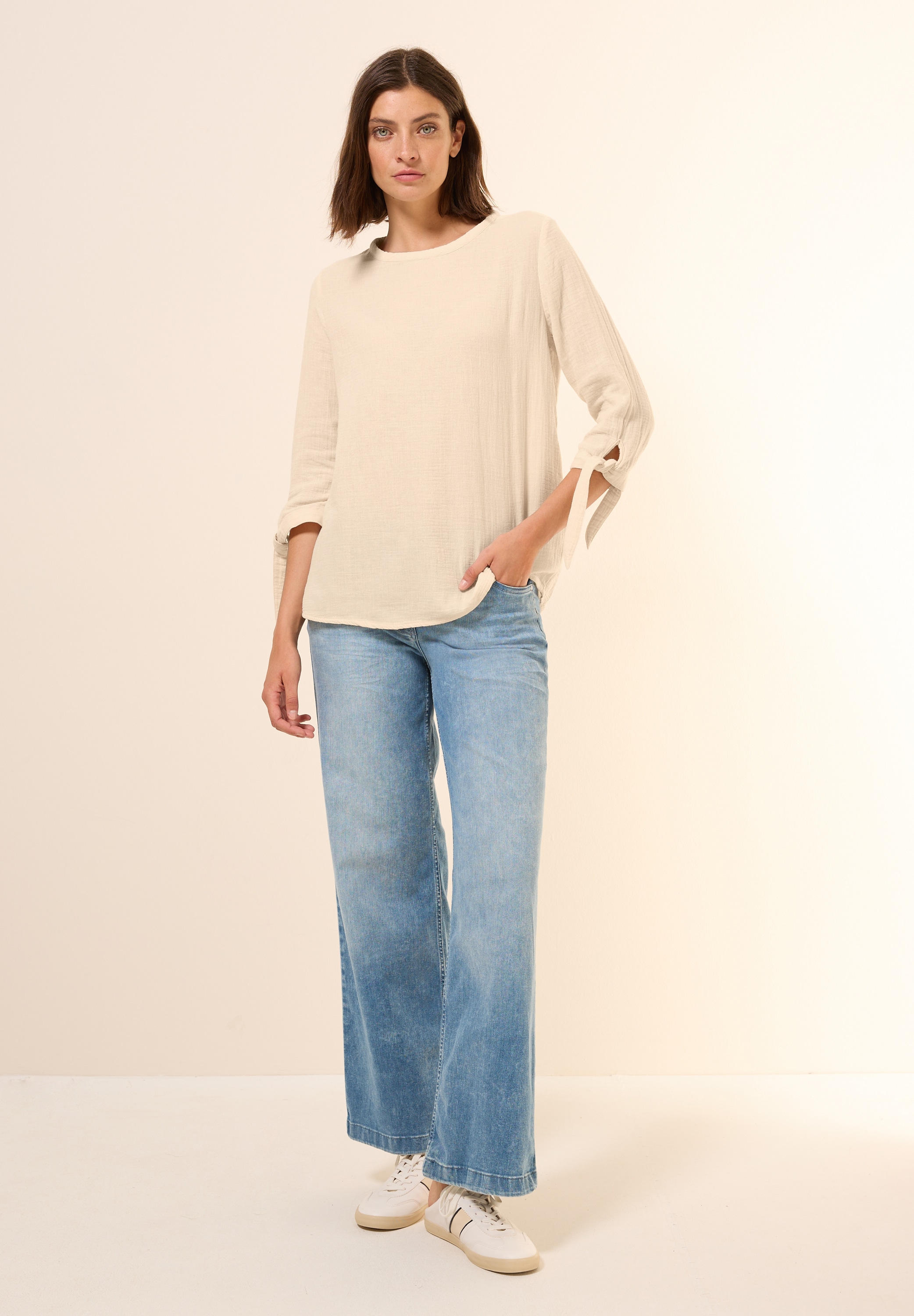 Cecil Klassische Bluse, aus reiner Baumwolle
