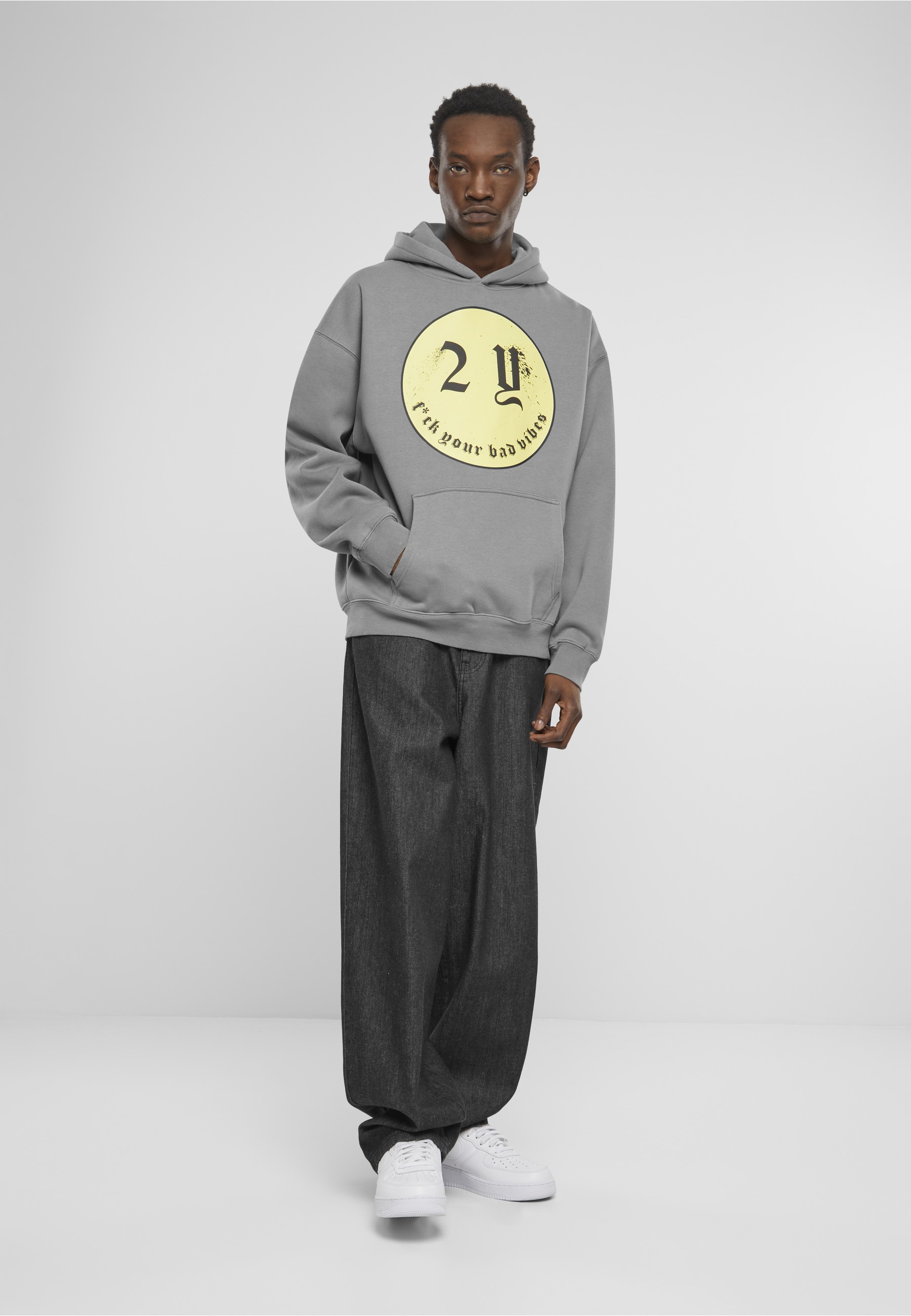2Y Studios Kapuzensweatshirt »2Y Studios Herren Smiley Oversize Hoodie«, 1 Stk.
