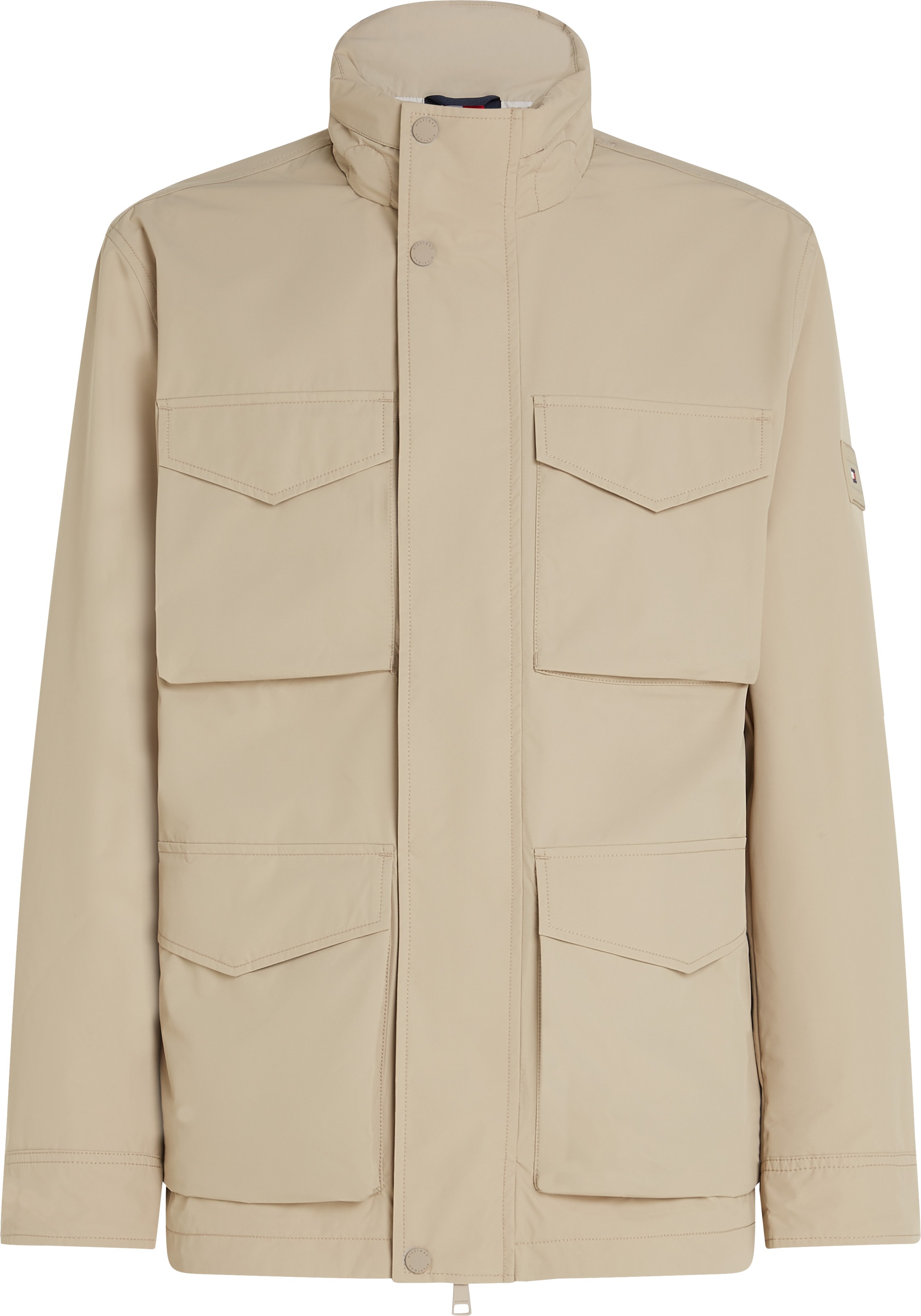 Tommy Hilfiger Fieldjacket »PACKABLE FIELD JACKET«, mit Kapuze, Kapuze im Kragen verstaubar