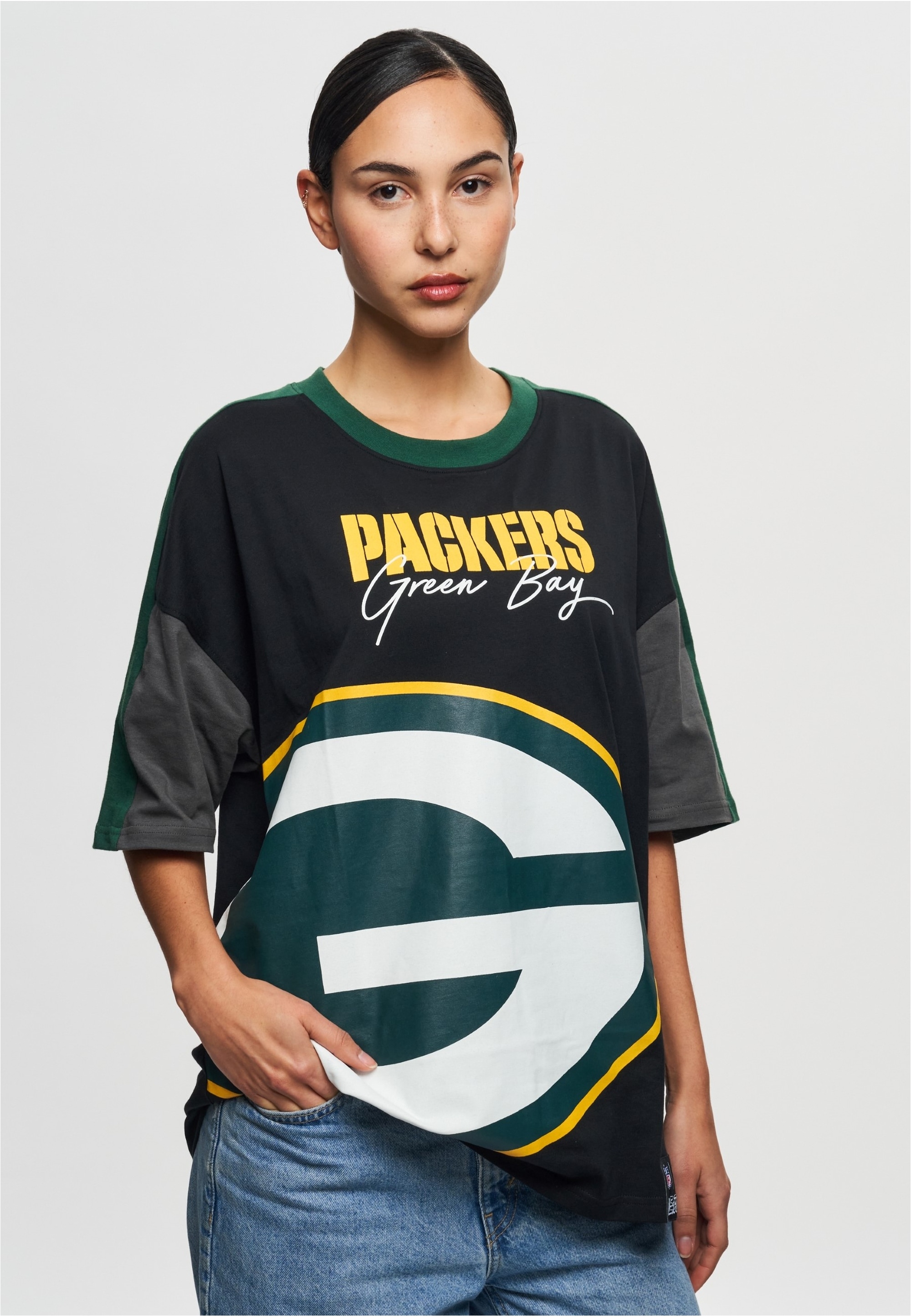 Recovered T-Shirt »NFL Packers Bay Cut and Sew Oversized«, für alle Fans der Green Bay Packers
