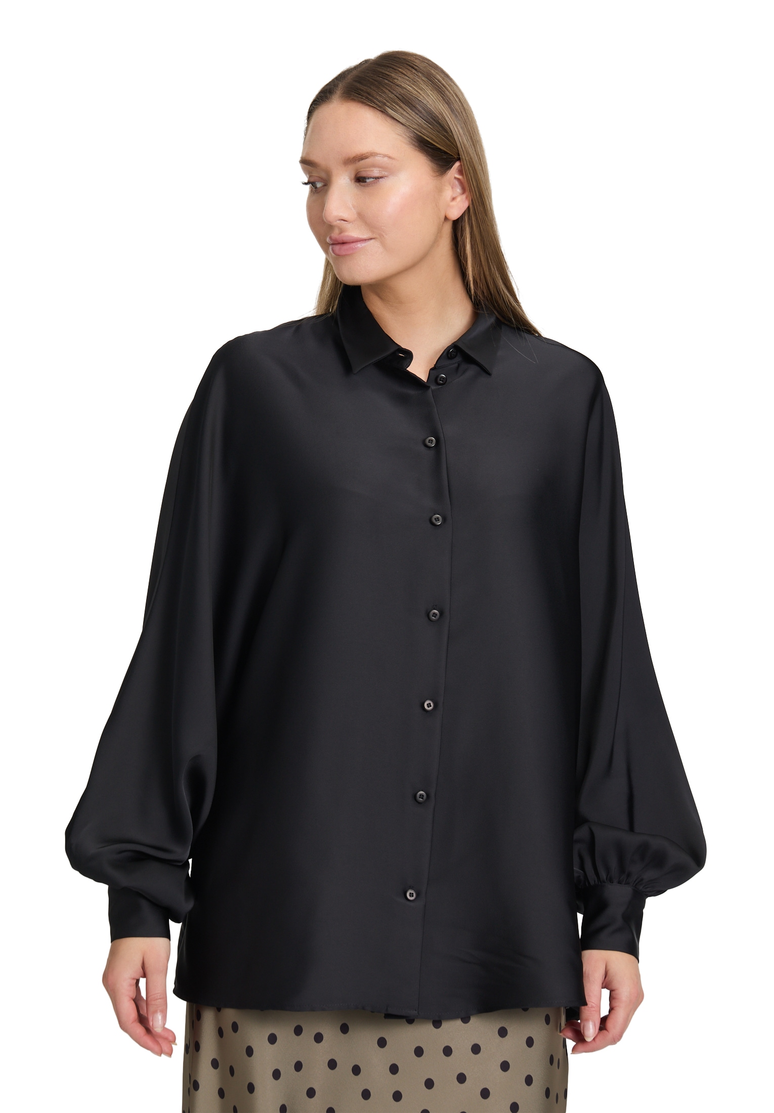 Vera Mont Satinbluse "Damen Satin-Bluse mit Kragen" günstig online kaufen