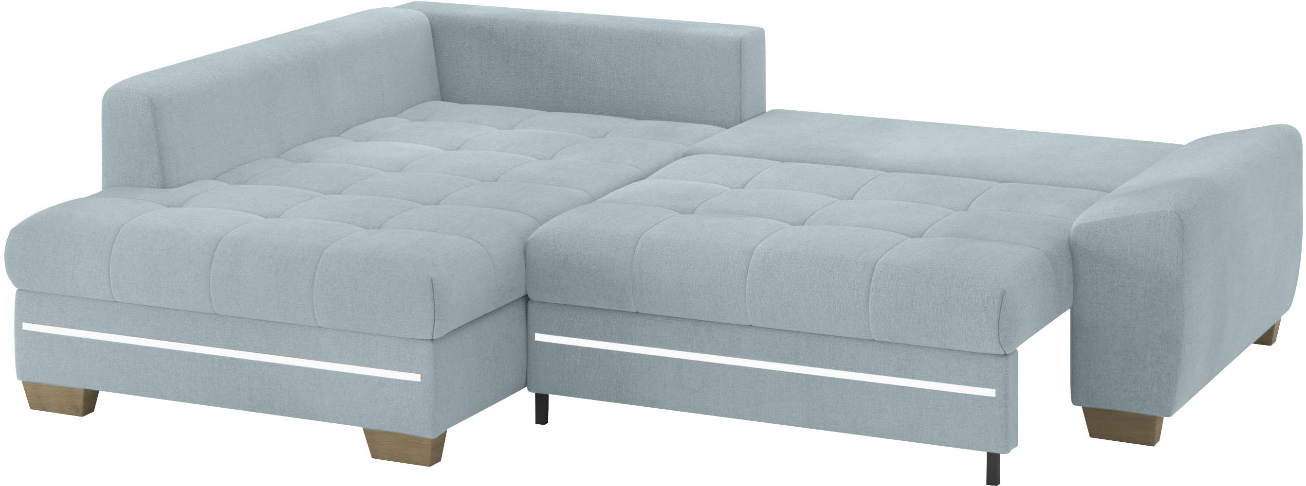 Thumbnail - Mr. Couch Ecksofa "Nikita II, L-Form", mit Kaltschaum, RGB-LED Beleuchtung, wahlweise mit Bett, Bettkasten