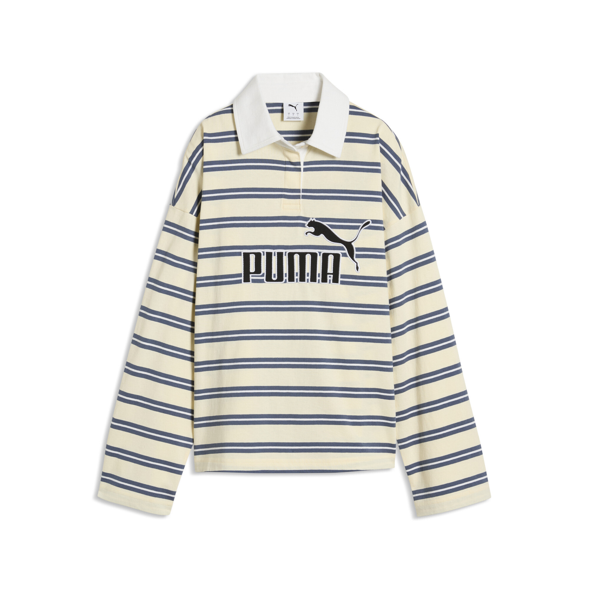 PUMA Poloshirt "Essentials Elevated No.1 Logo Oversized Rugby Polo Damen"