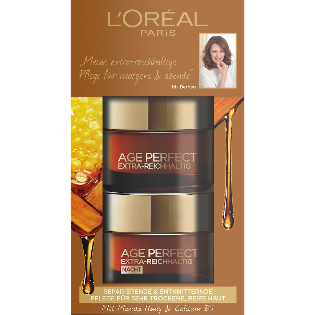 L'ORÉAL PARIS Pflege-Set »Age Perfect Extra-Reichhaltig Tages- und Nachtpflege«, (2 tlg.)