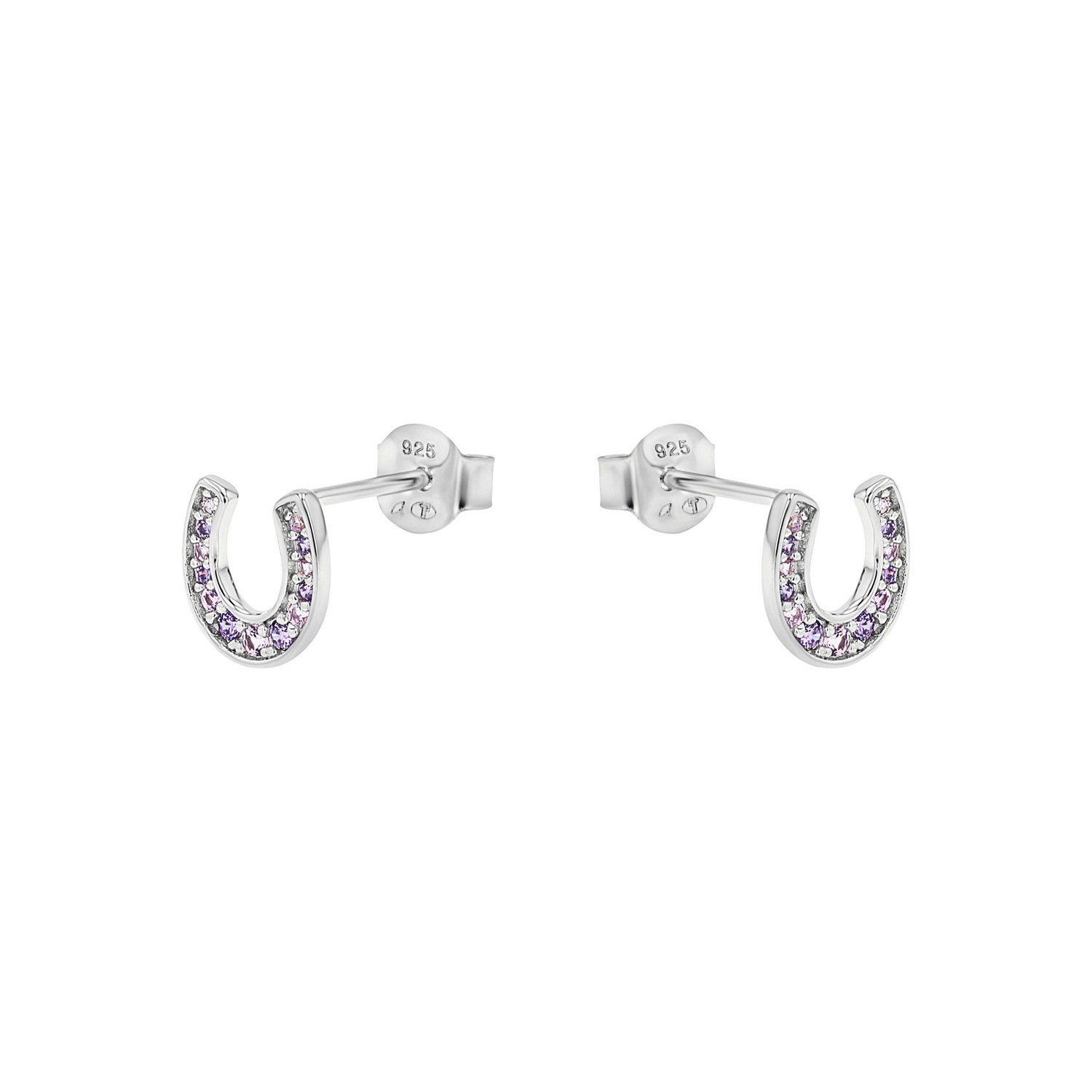 TOM TAILOR Paar Ohrstecker »Schmuck Geschenk Silber 925 Hufeisen« mit Zirkonia (synth.)