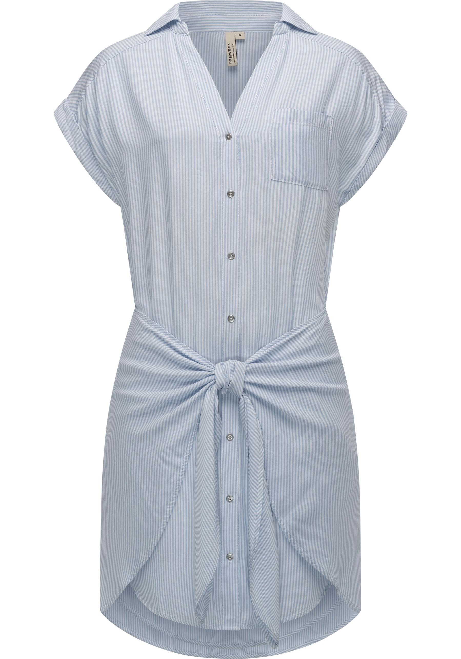 Ragwear Blusenkleid "Bahaya Stripe" Brusttaschen gestreiftes Damen Sommerkl günstig online kaufen