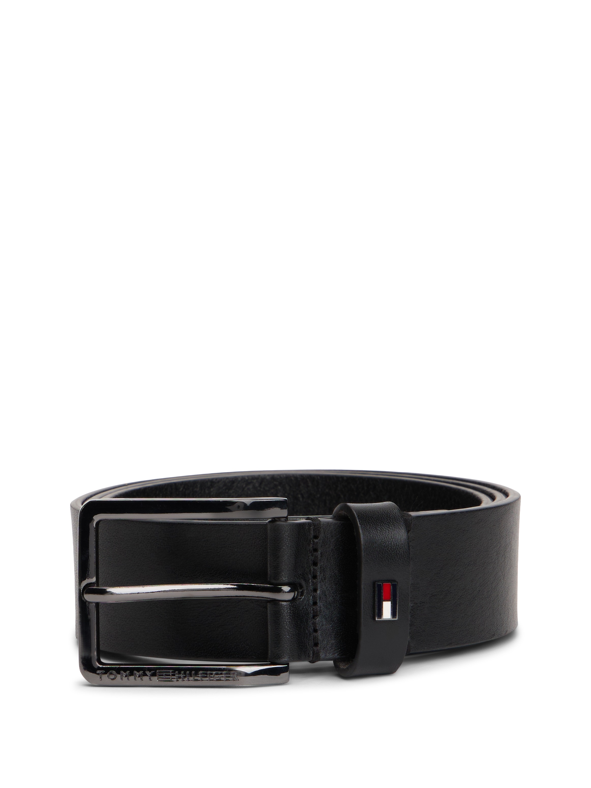 Tommy Hilfiger Ledergürtel »OLIVIER 3,5 cm breit« mit Flag aus Emaille, Breite: 3,5cm