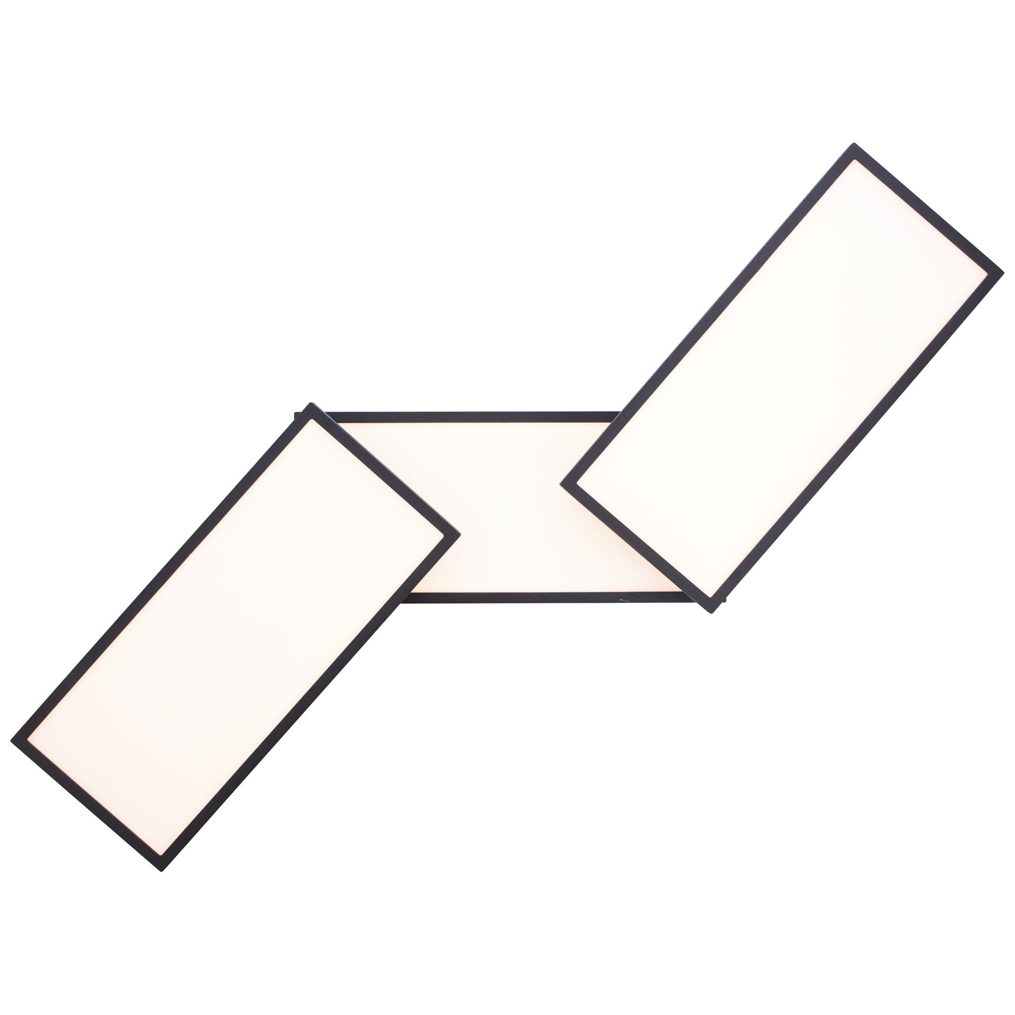 Brilliant Leuchten Bility LED Deckenaufbau-Paneel 110x24cm schwarz/weiß