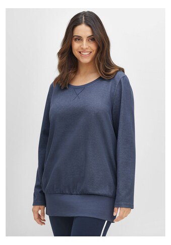Sheego Sweatshirt »Relax-Sweatshirt«, mit Ziernaht und breitem Saumbund kaufen