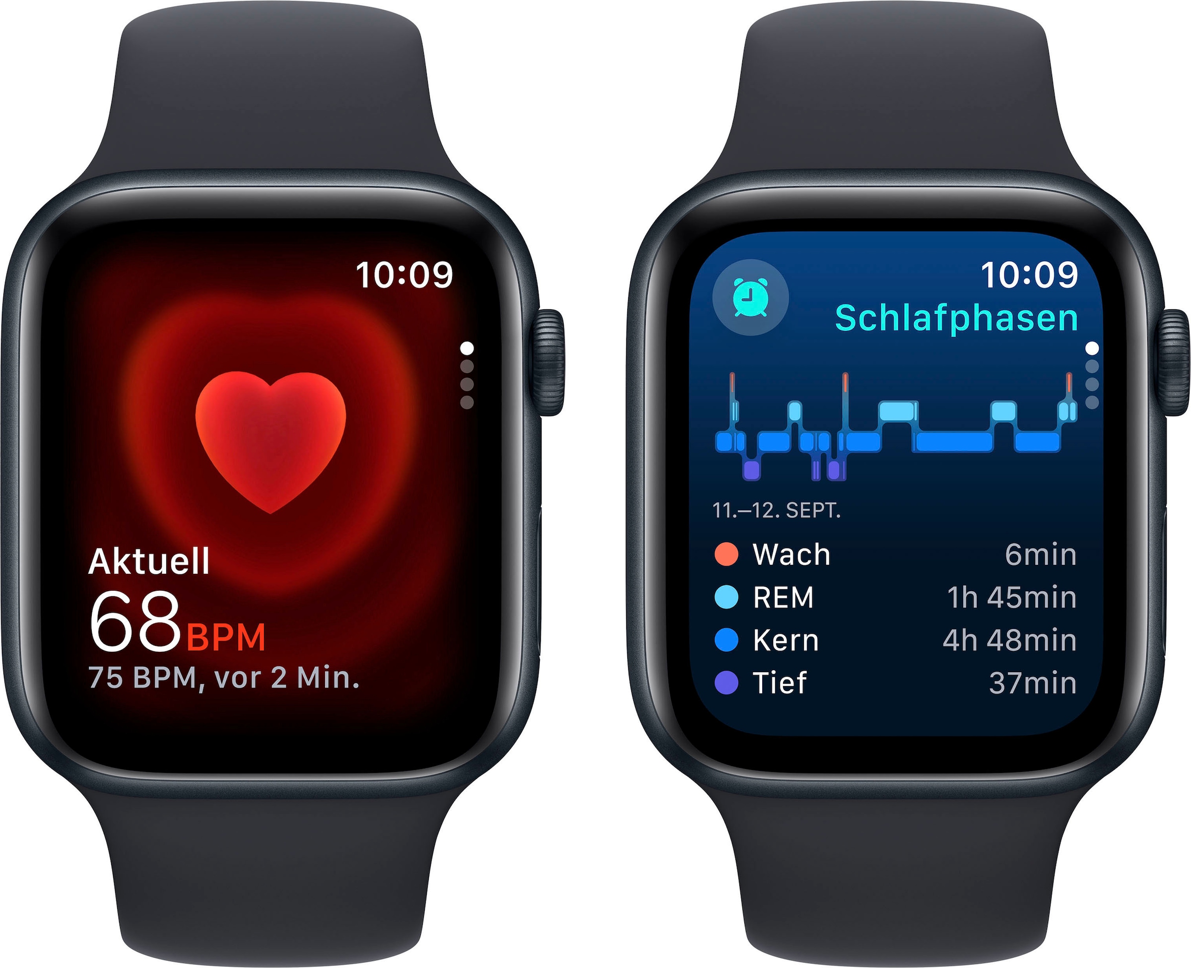 Apple Smartwatch »Watch SE GPS Aluminium 44 mm + Cellular M/L«, (Watch OS 10 Sport Band)