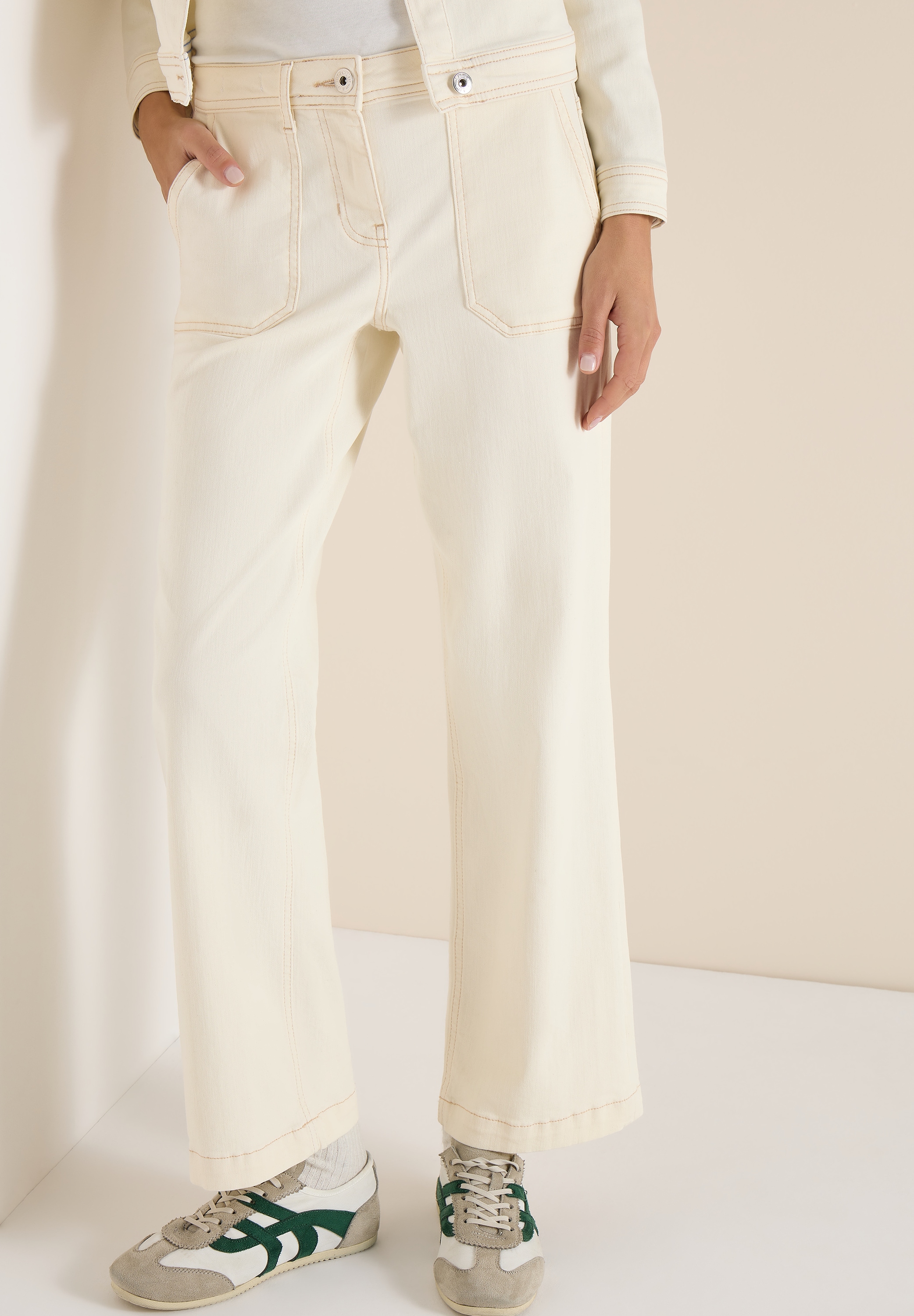 Cecil Weite Jeans "Style NEELE" im 4-Pocket-Form und mit Stretch günstig online kaufen