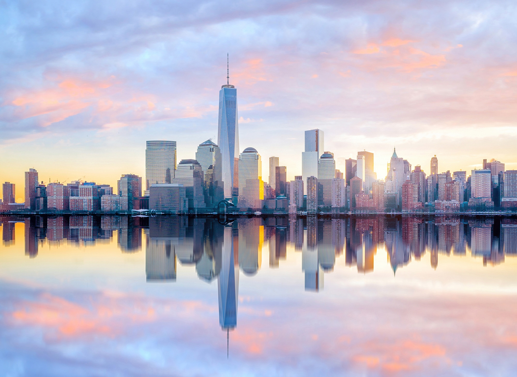 living walls Fototapete "Designwalls Skyline New York 1" glatt Vlies, Wand, Schräge, Decke