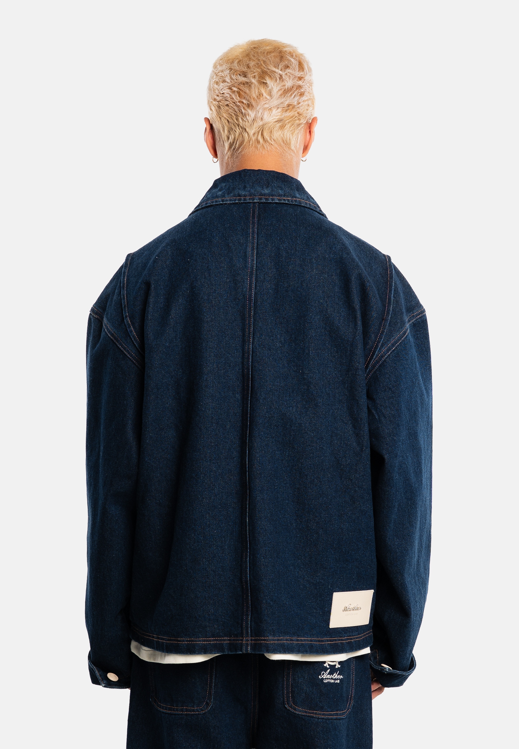 Another Cotton Lab Jeansjacke »Another Cotton Lab Another Indigo Jacket« 1 Stk. tlg. ohne Kapuze