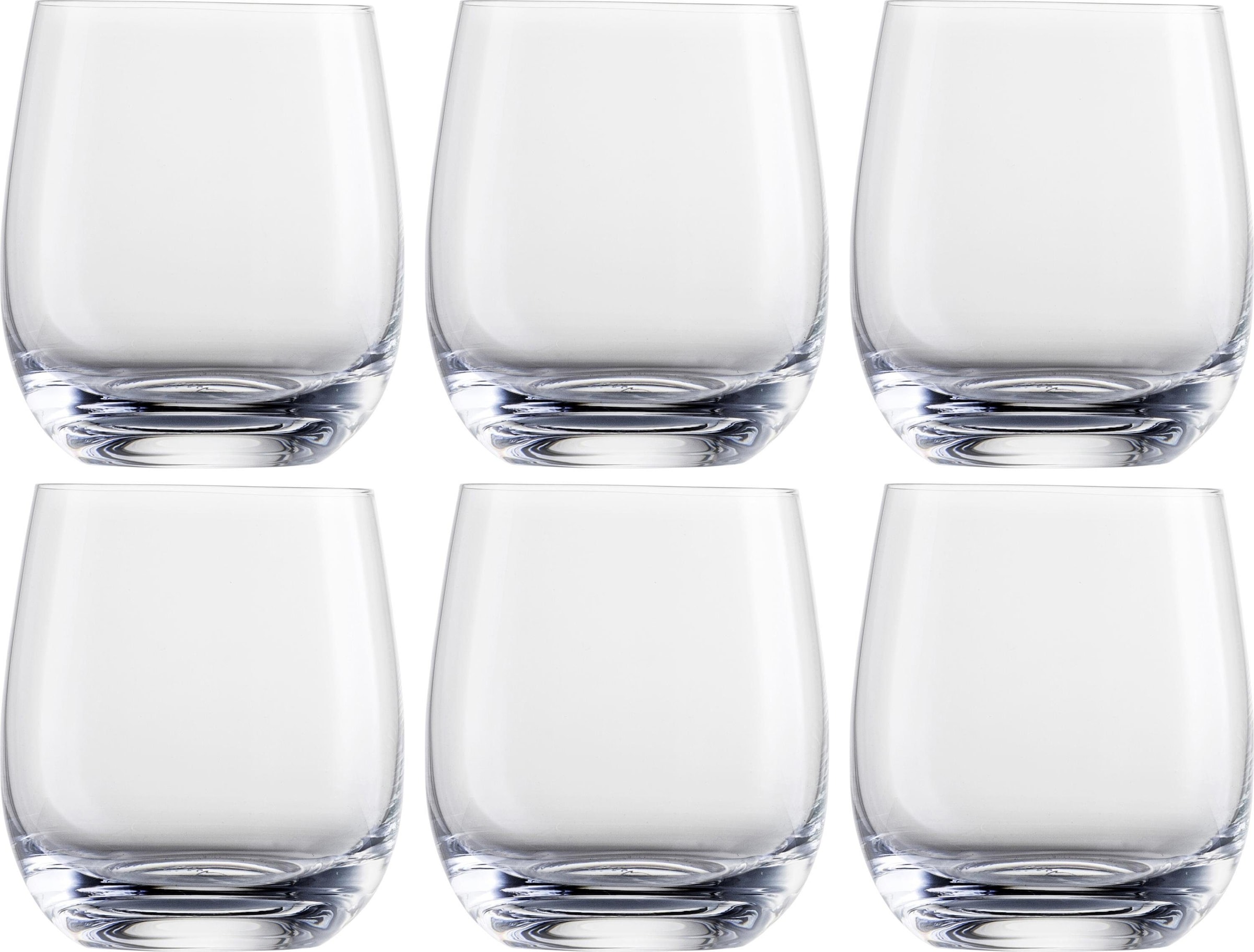 Whiskyglas, (Set, 6 tlg.), bleifrei, 360 ml, 6-teilig