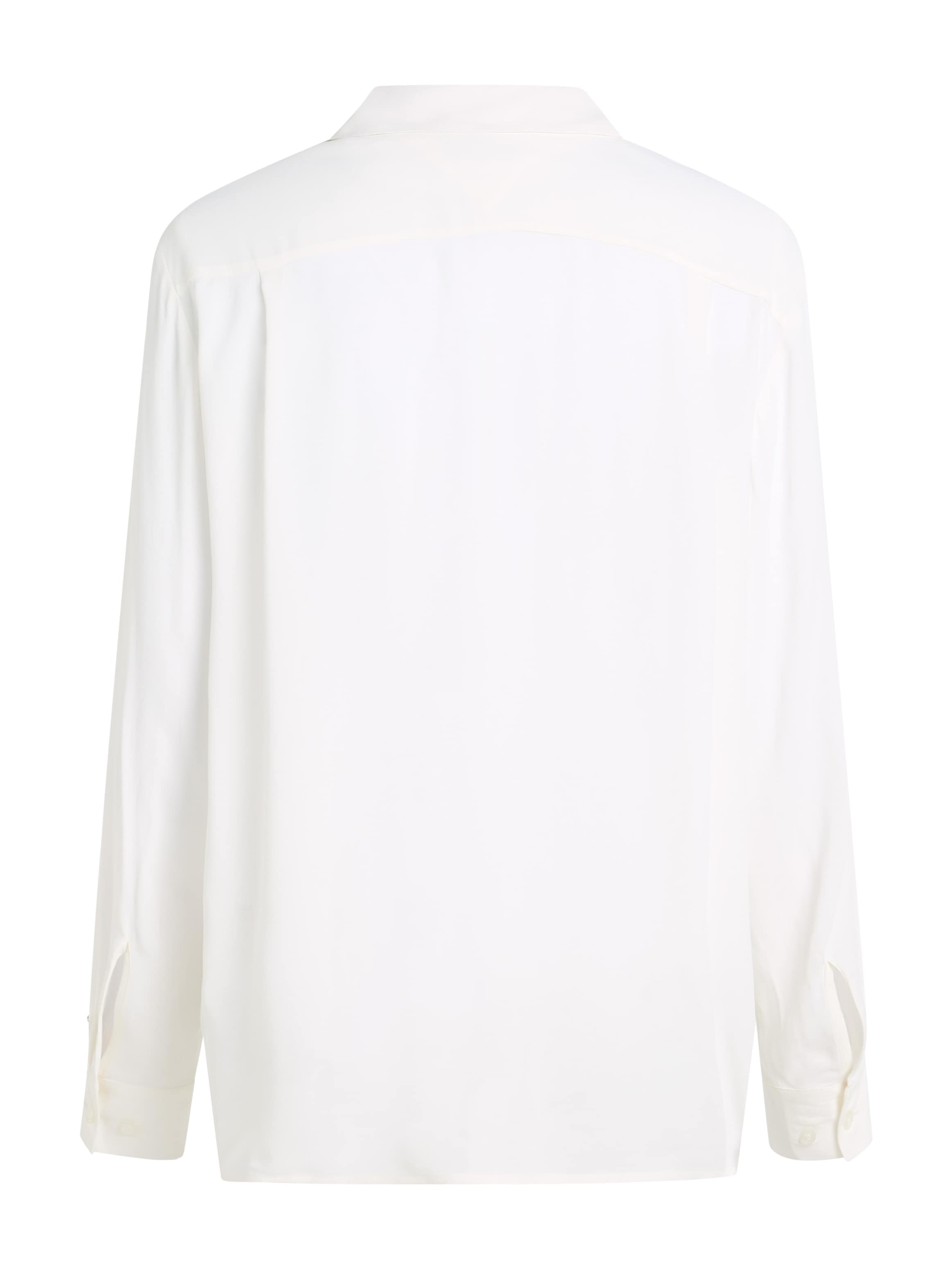 Tommy Hilfiger Hemdbluse »VISCOSE CREPE FLUID SHIRT LS«, mit kleinem  Markenlabel auf dem Ärmelabschluss für kaufen | BAUR | Hemdblusen