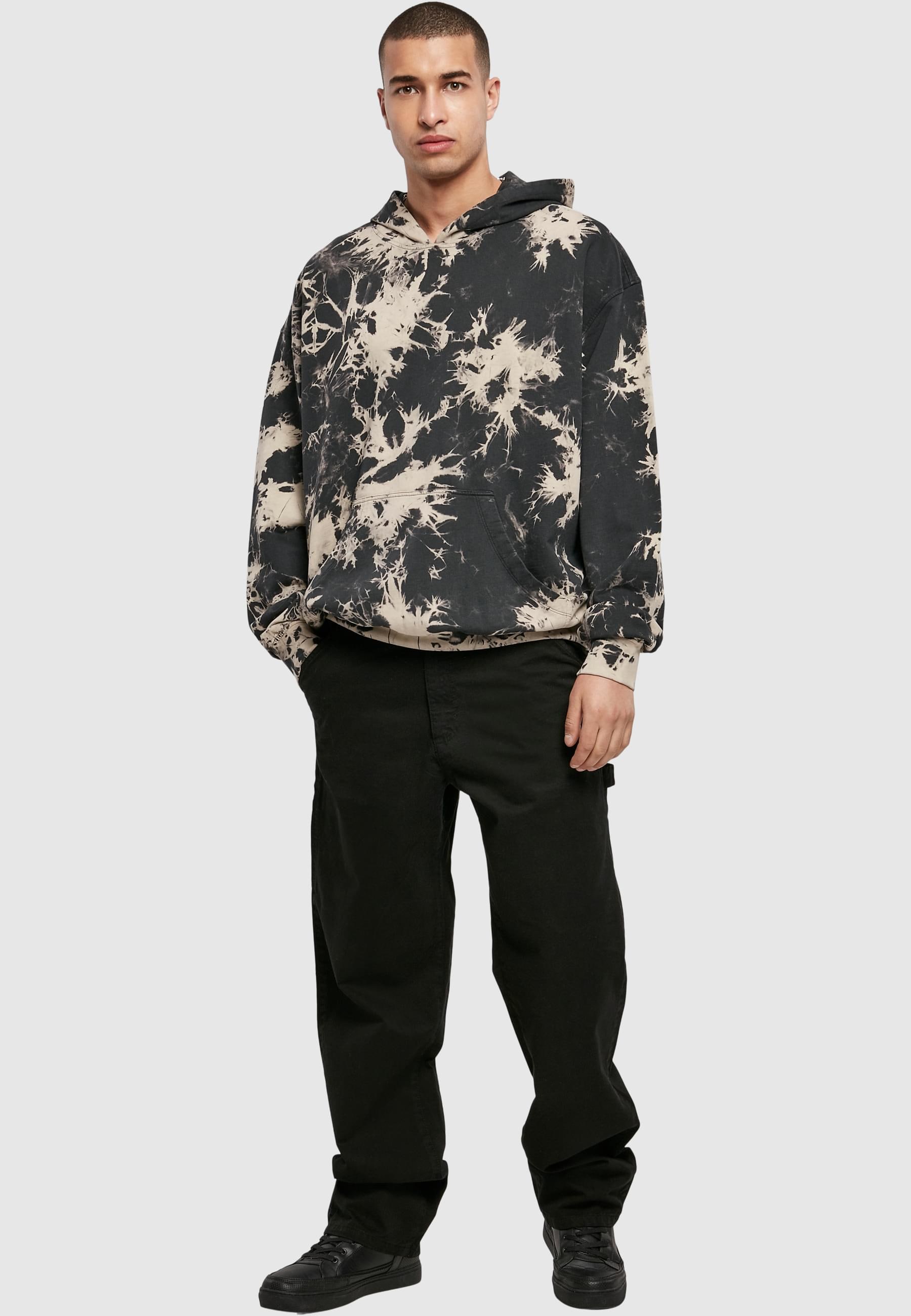 URBAN CLASSICS Sweatshirt »Urban Classics Herren Bleached Hoody«, (1 tlg.)