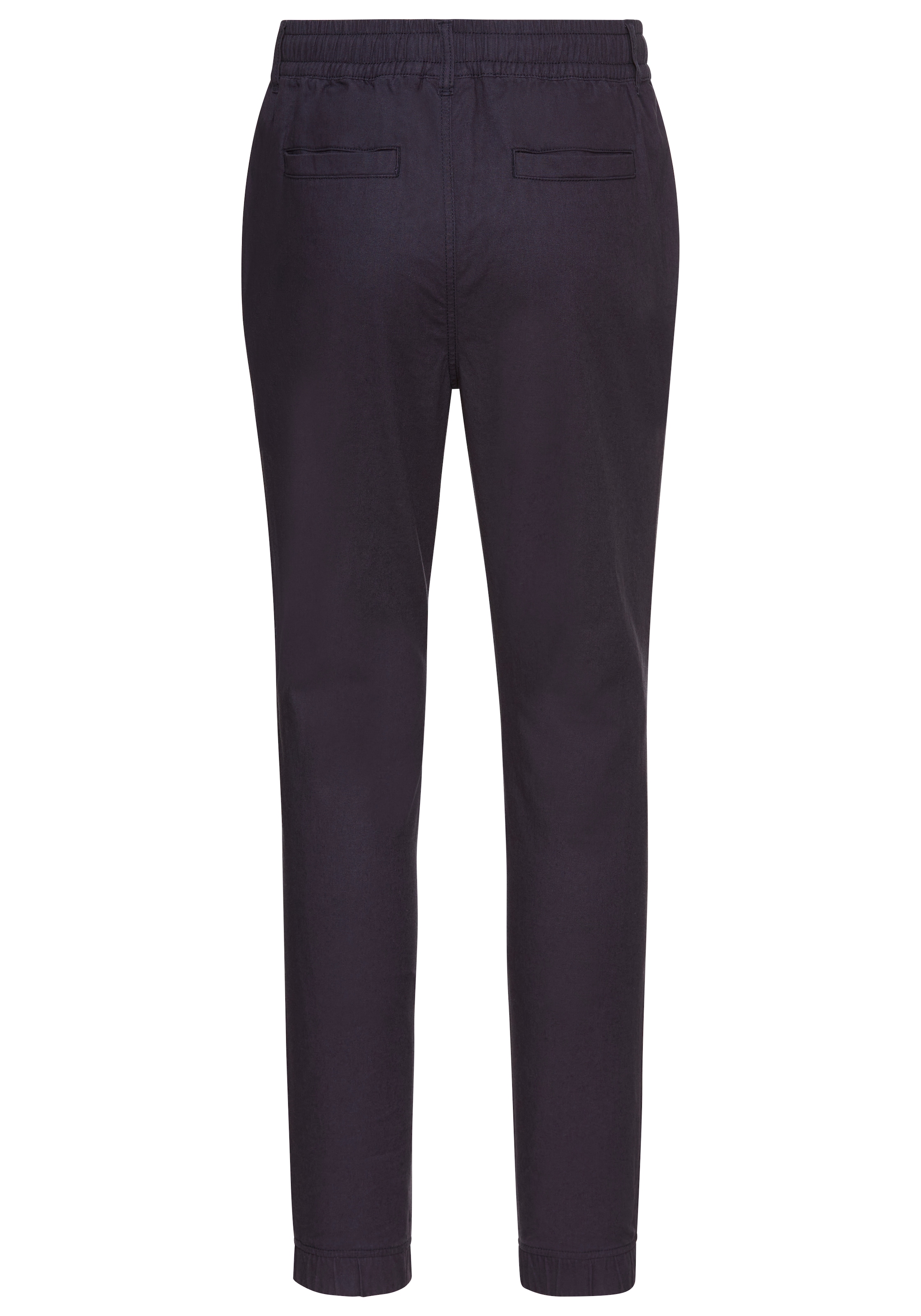 DELMAO Leinenhose, Leinenhose mit Kordelzug