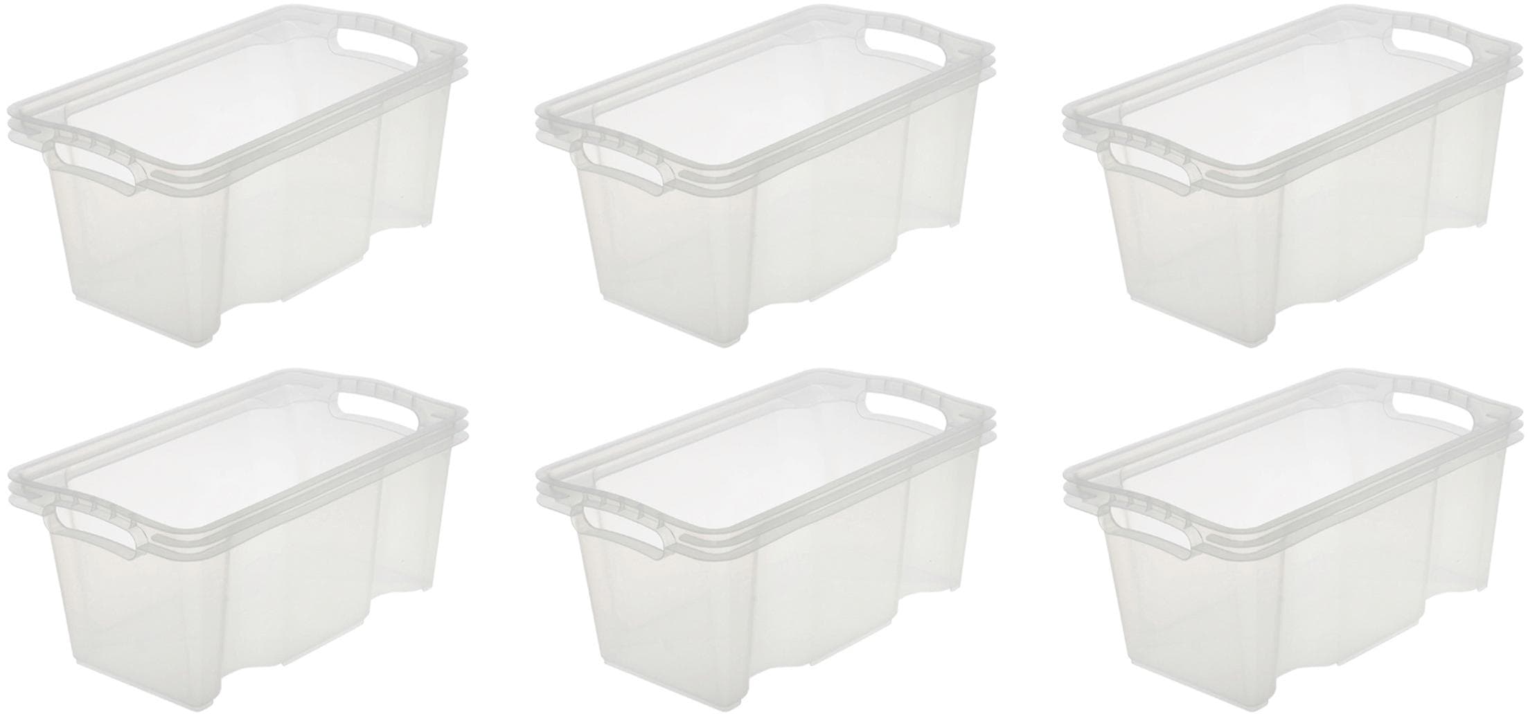 keeeper Organizer »franz«, (Set, 6 St.), Aufbewahrungsbox, 6,5 Liter, hochwertiger Kunststoff