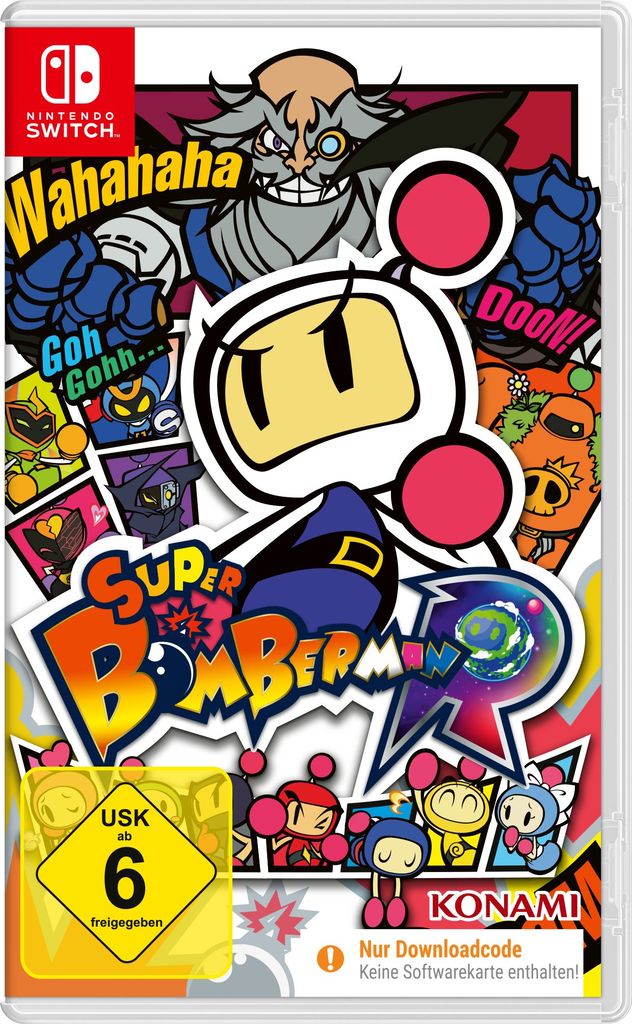 KONAMI Spielesoftware "Super Bomberman R (Code in a Box)", Nintendo Switch, bunt, Spielesoftware
